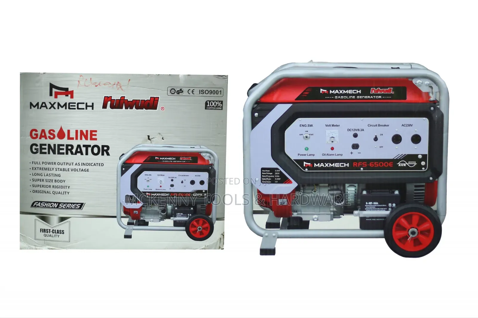 Gasoline Generator RFS-6500e (6.5kva)