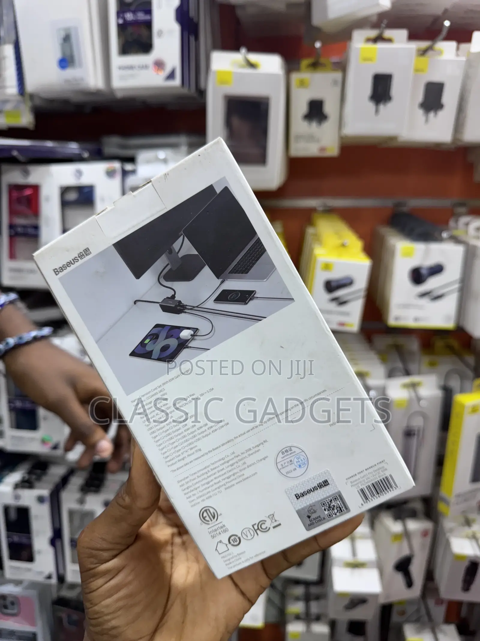 Baseus Power Strip 65W GAN Charger for Phones and Laptops