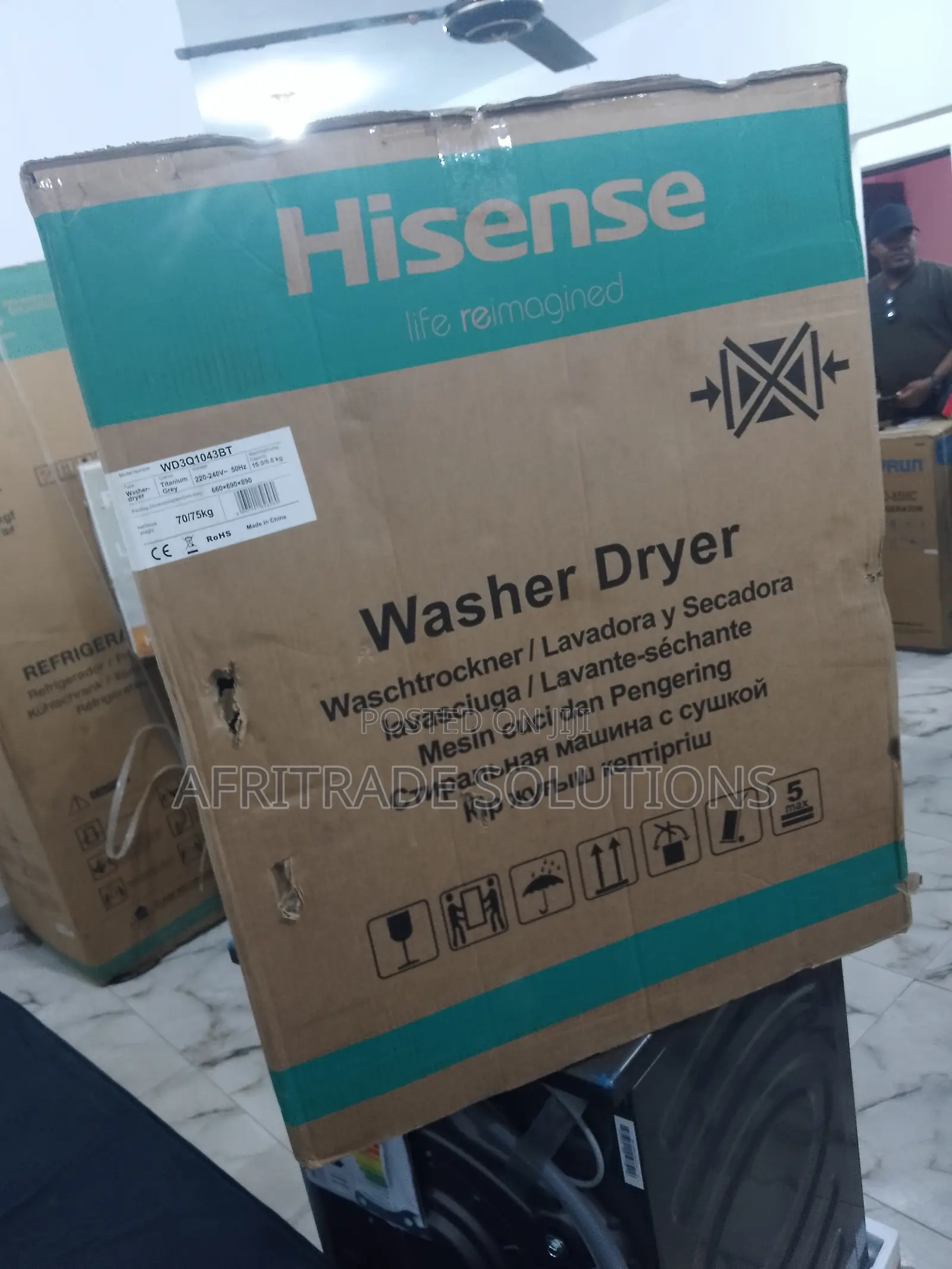 Efficient Brand New 10kg Hisense Automatic Washing Machine (