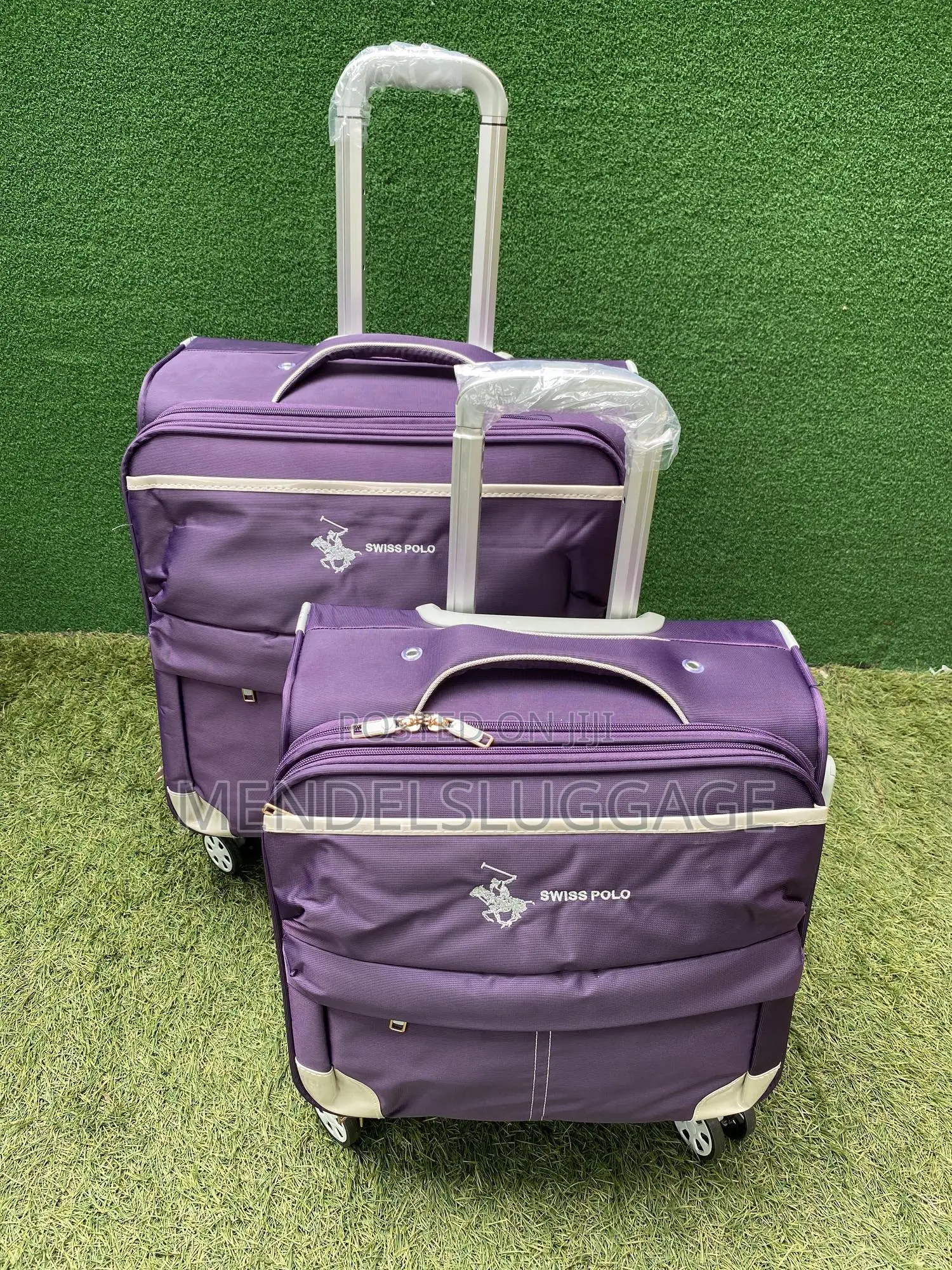 Quality 2 Set Travelling Luggage - Purple