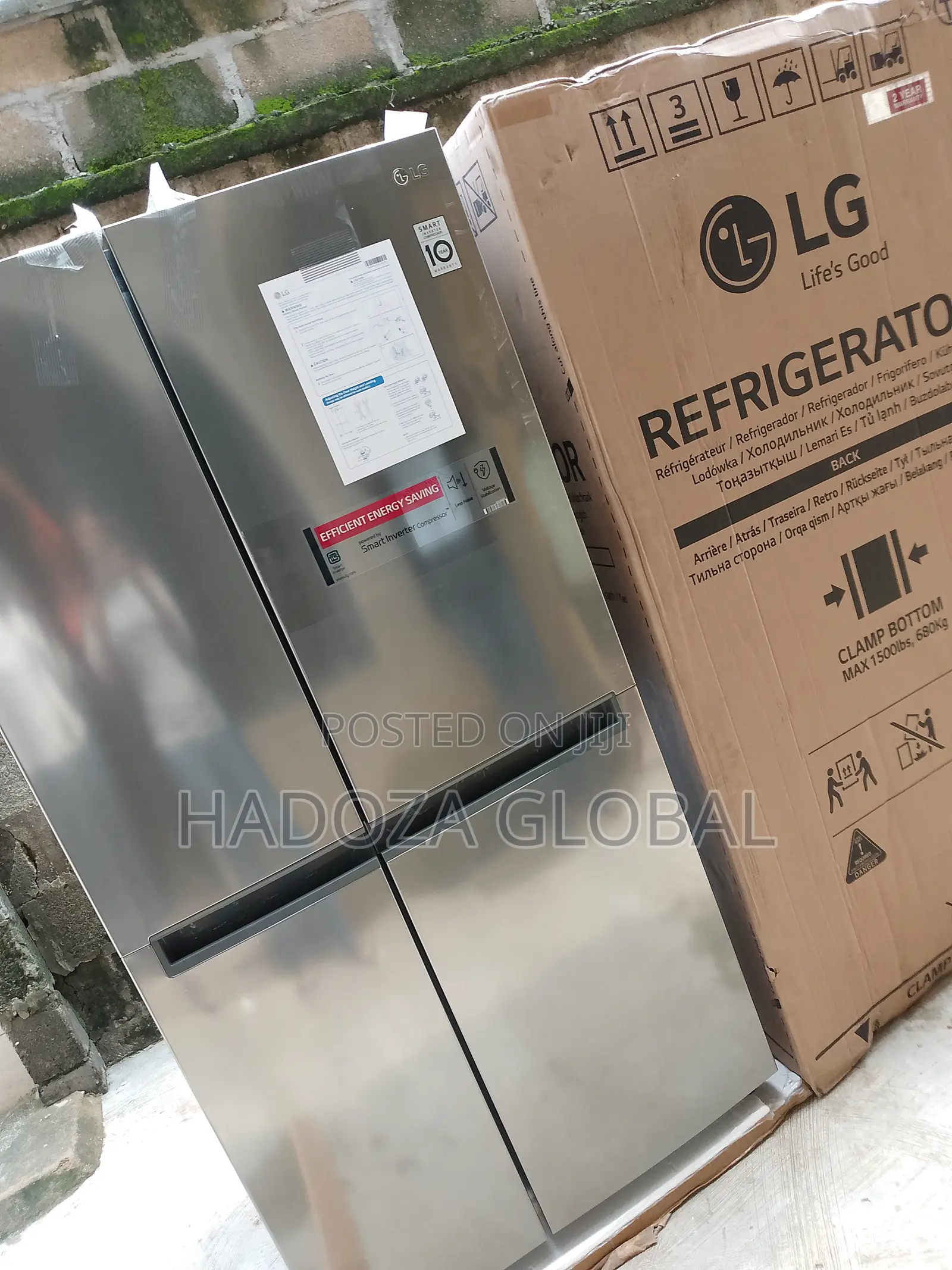 LG Side by Side Refrigerator 625L -Brand New
