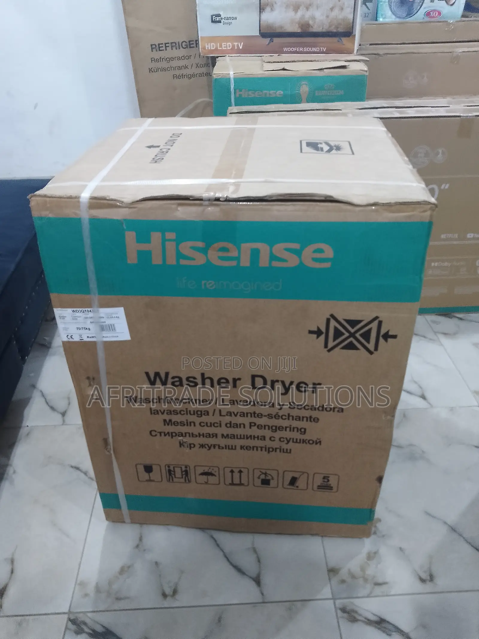 Durable Hisense Automatic Washing Machine 10kg Wm1043bt