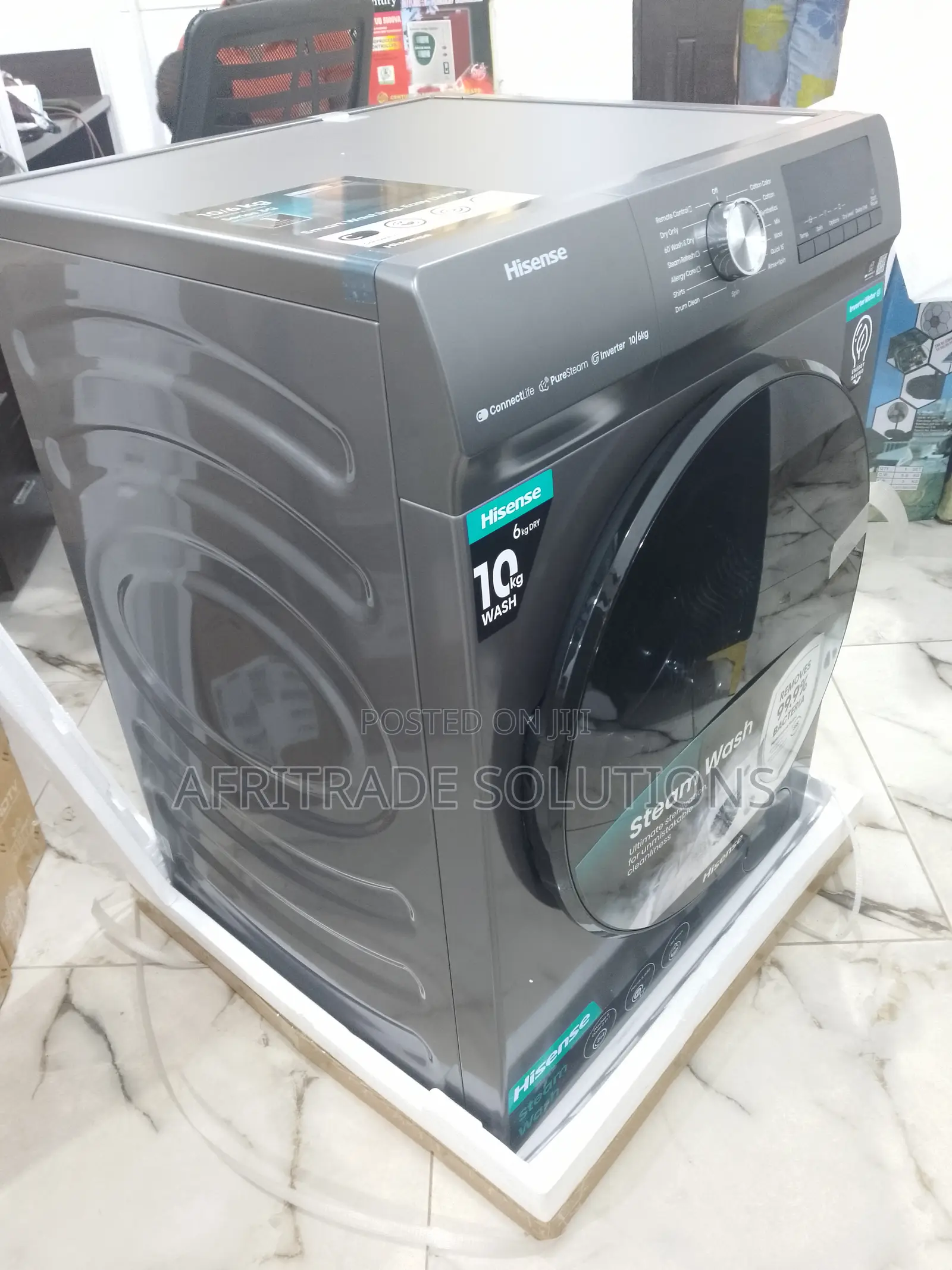Efficient Hisense Automatic Washing Machine 10kg Wm1043bt