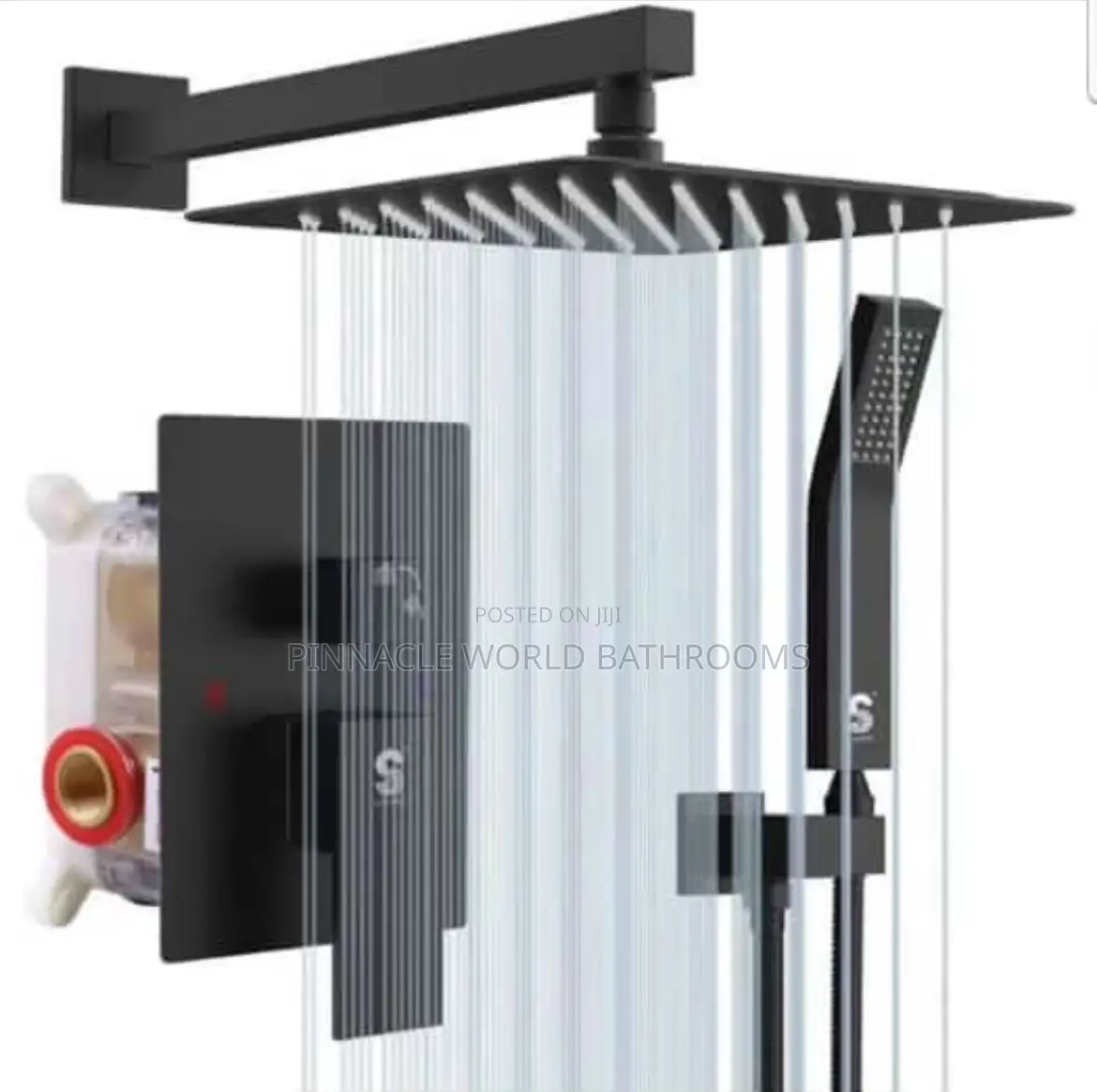 England Black 4ways Conduit Shower