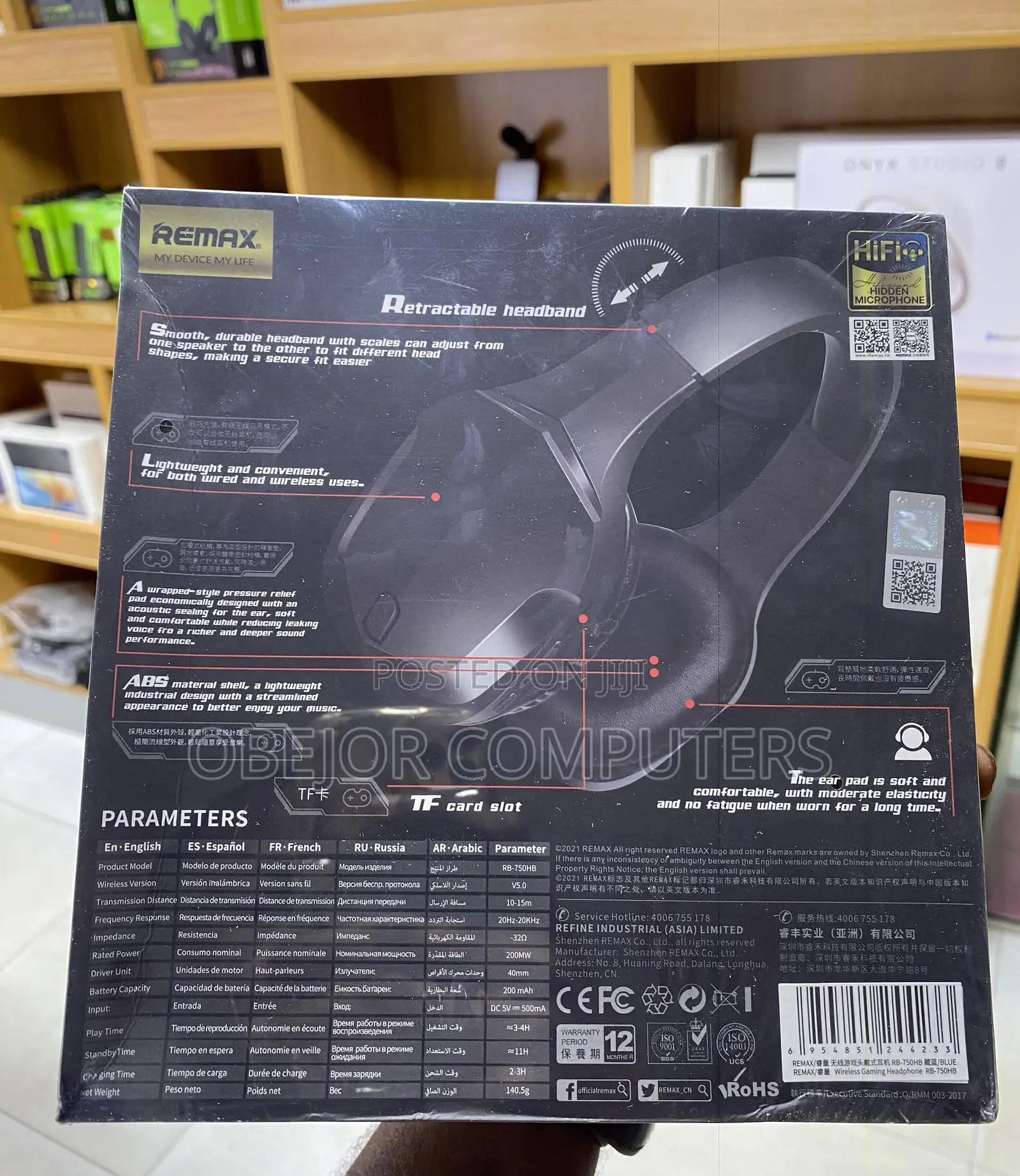 Remax Rb-750hb Wireless Gaming Headphone