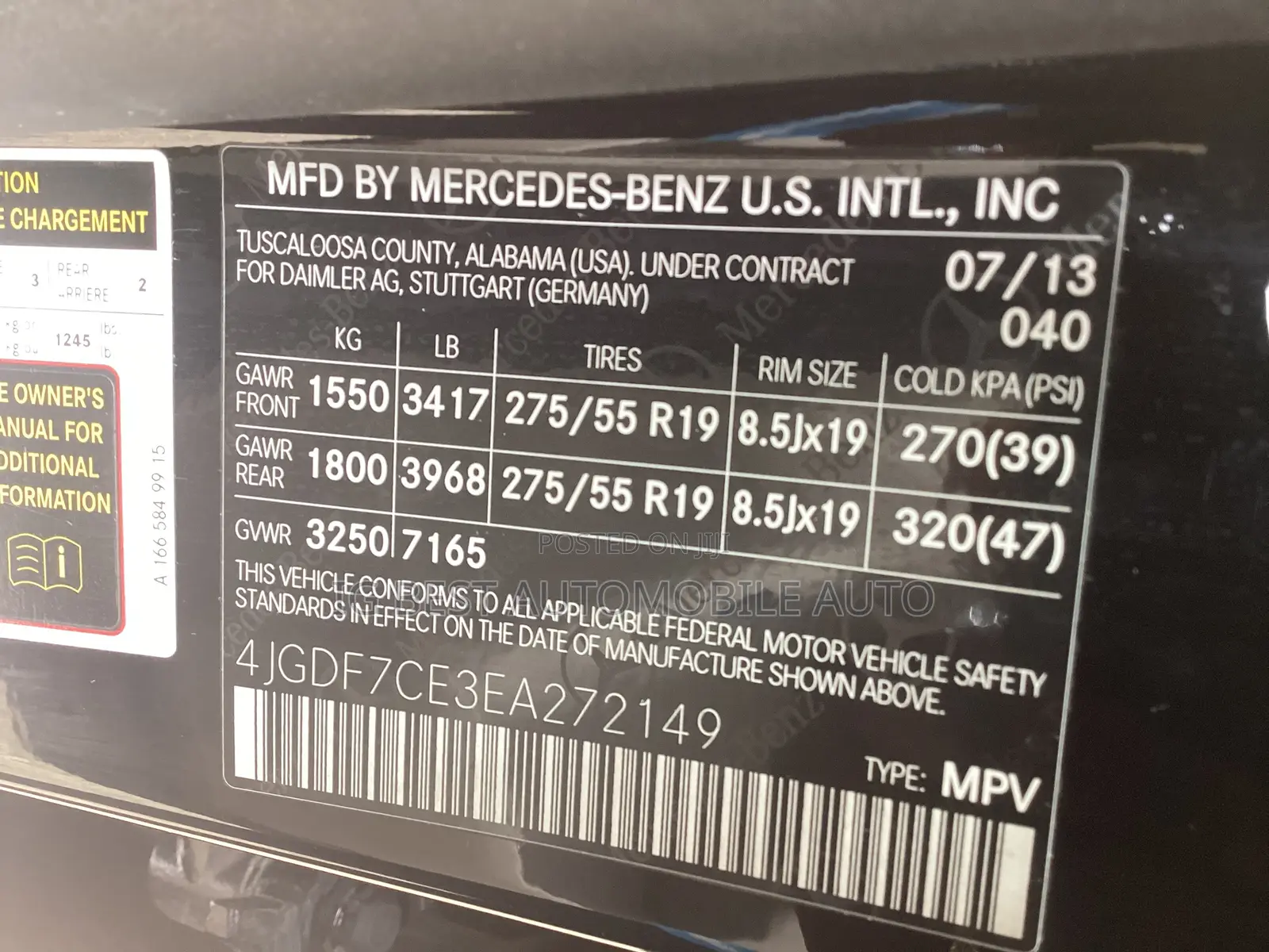 Mercedes-Benz GL-Class GL450 4MATIC 4dr SUV AWD (4.7L 8cyl Turbo 7A)