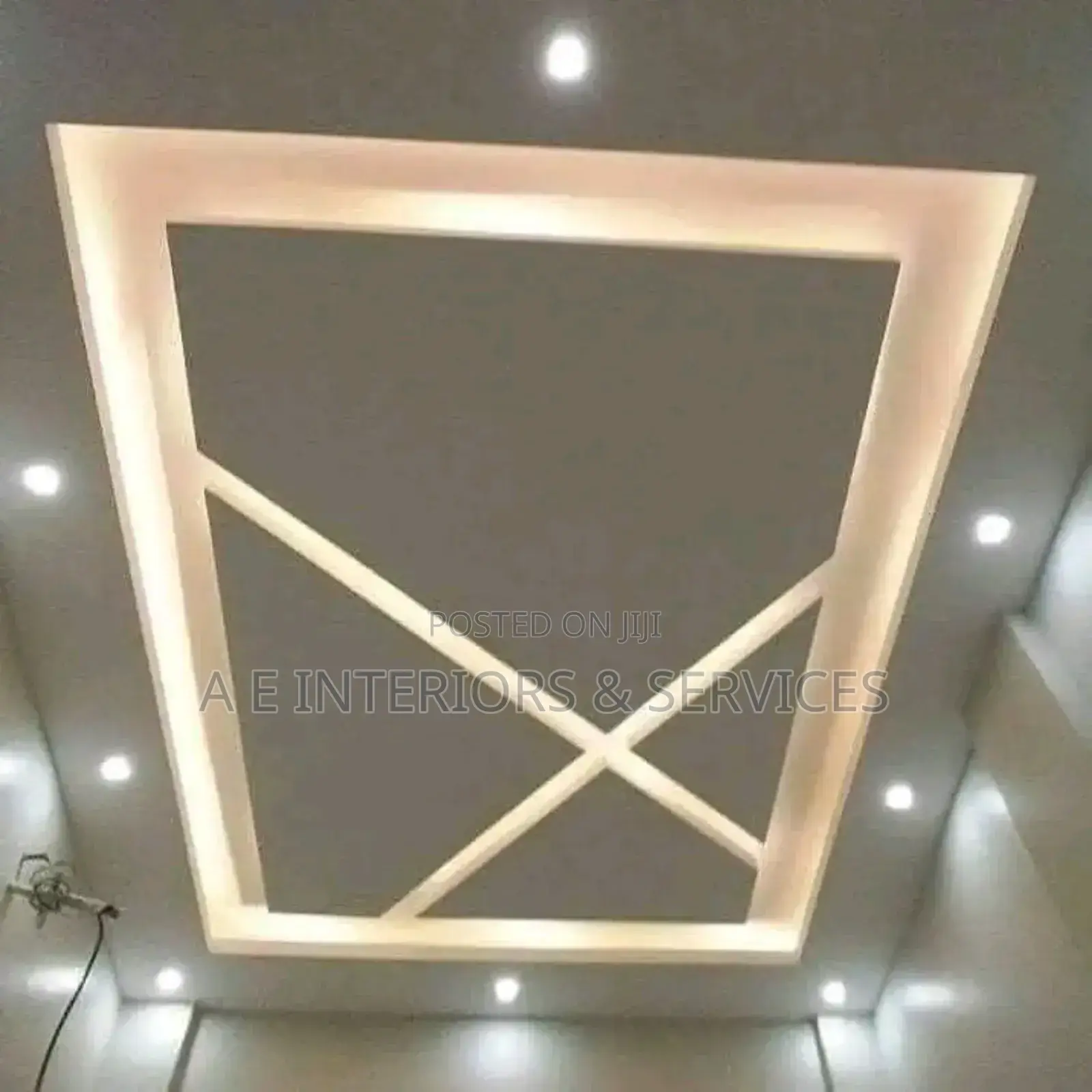 POP Ceiling, Tv Console, Skimming of Wall