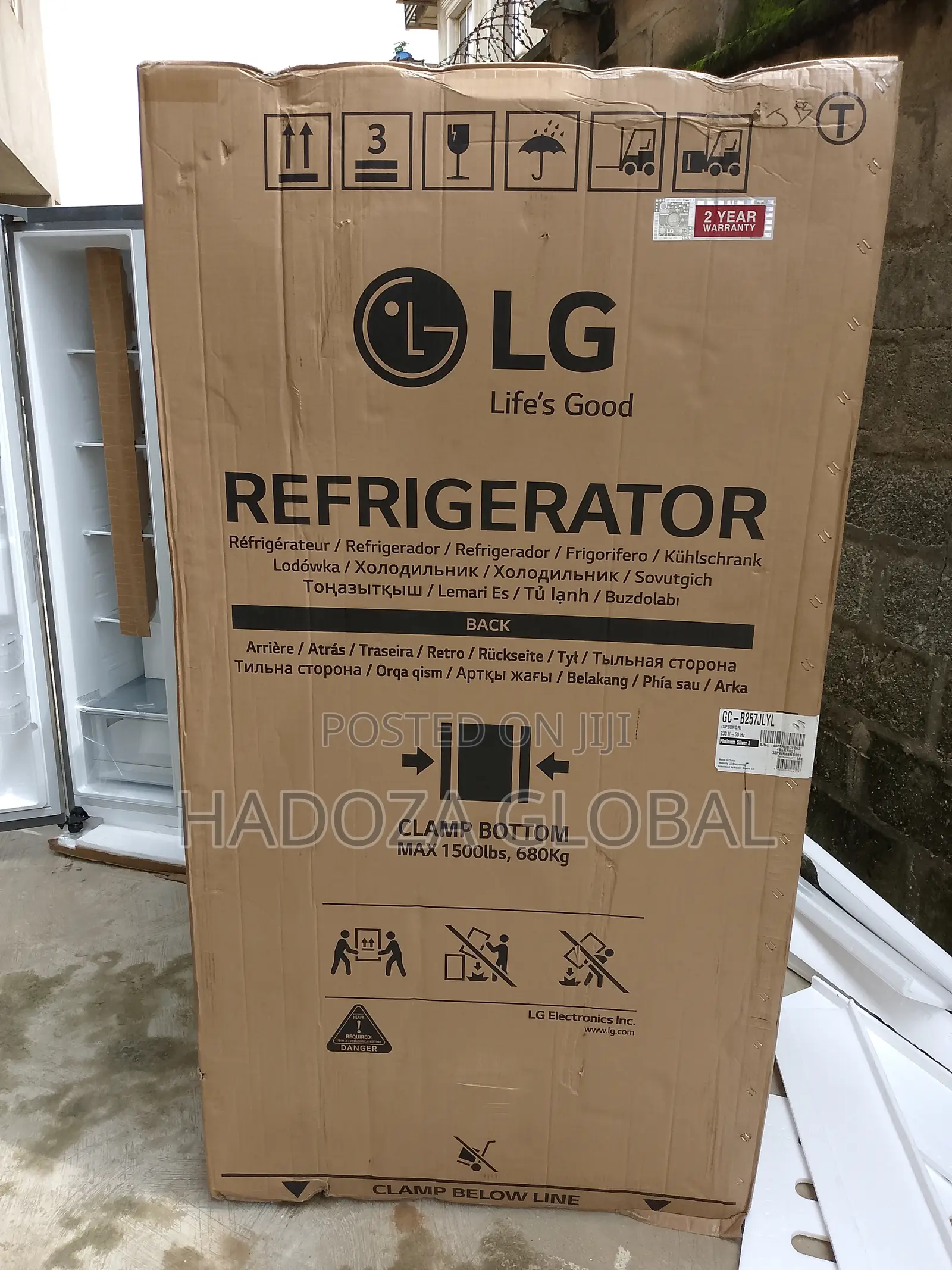 Fast Selling LG Side by Side Refrigerator -625l