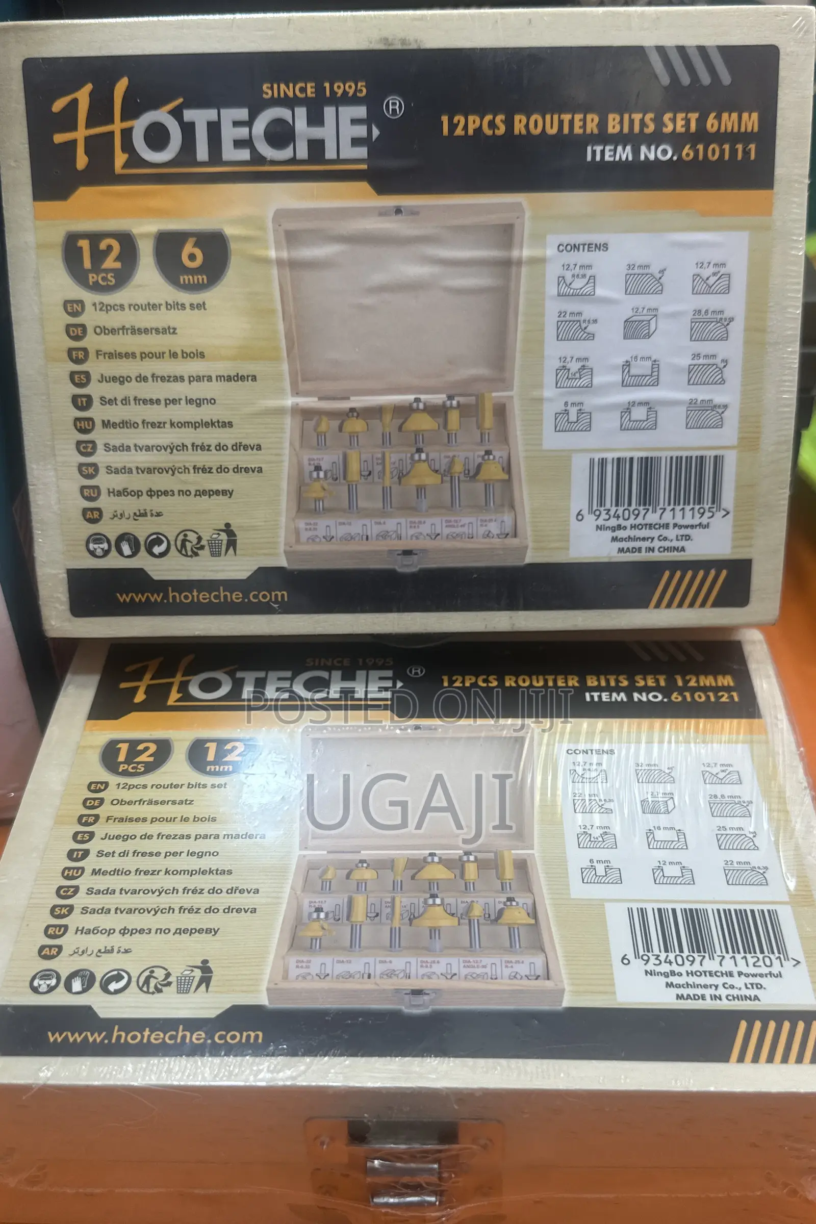 Hoteche 12pcs Router Bits Set 6mm