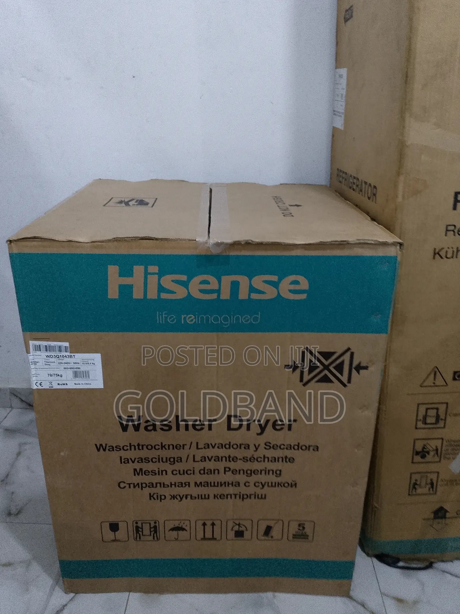 Brand New Hisense Wash and Dry Machine "10kg Wd3q1043bt-Wd3q