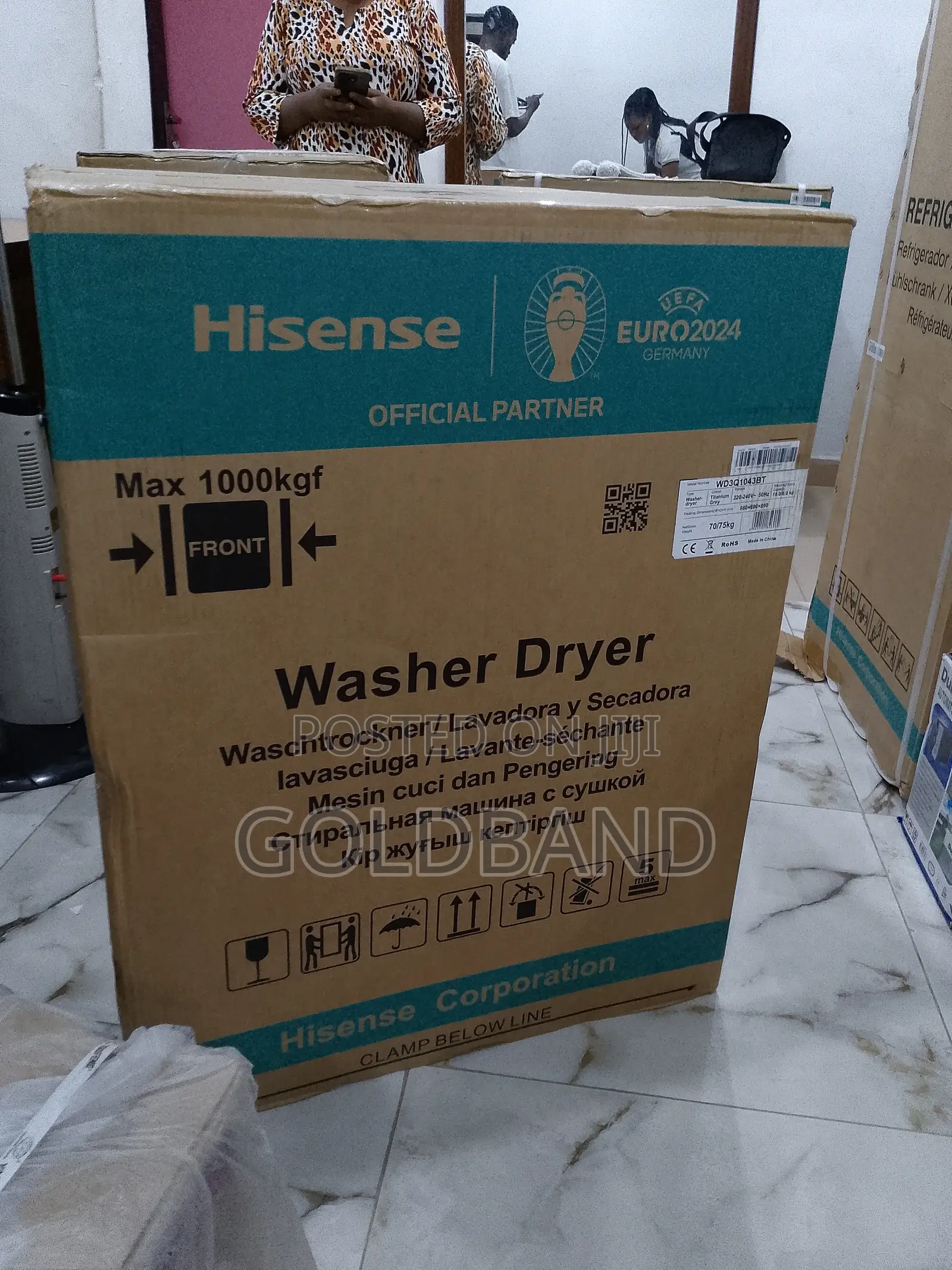 A Good Hisense Wash and Dry Machine "Wd3q1043bt-Wd3q 10kg"