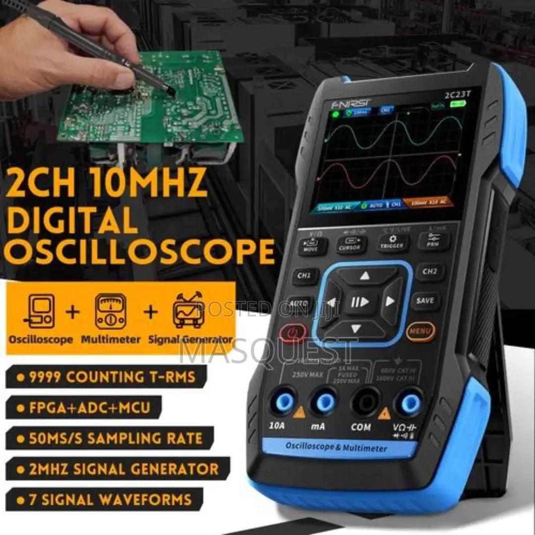 FNIRSI 2C23T 3-in-1 Oscilloscope + Digital Multi Meter + DDS