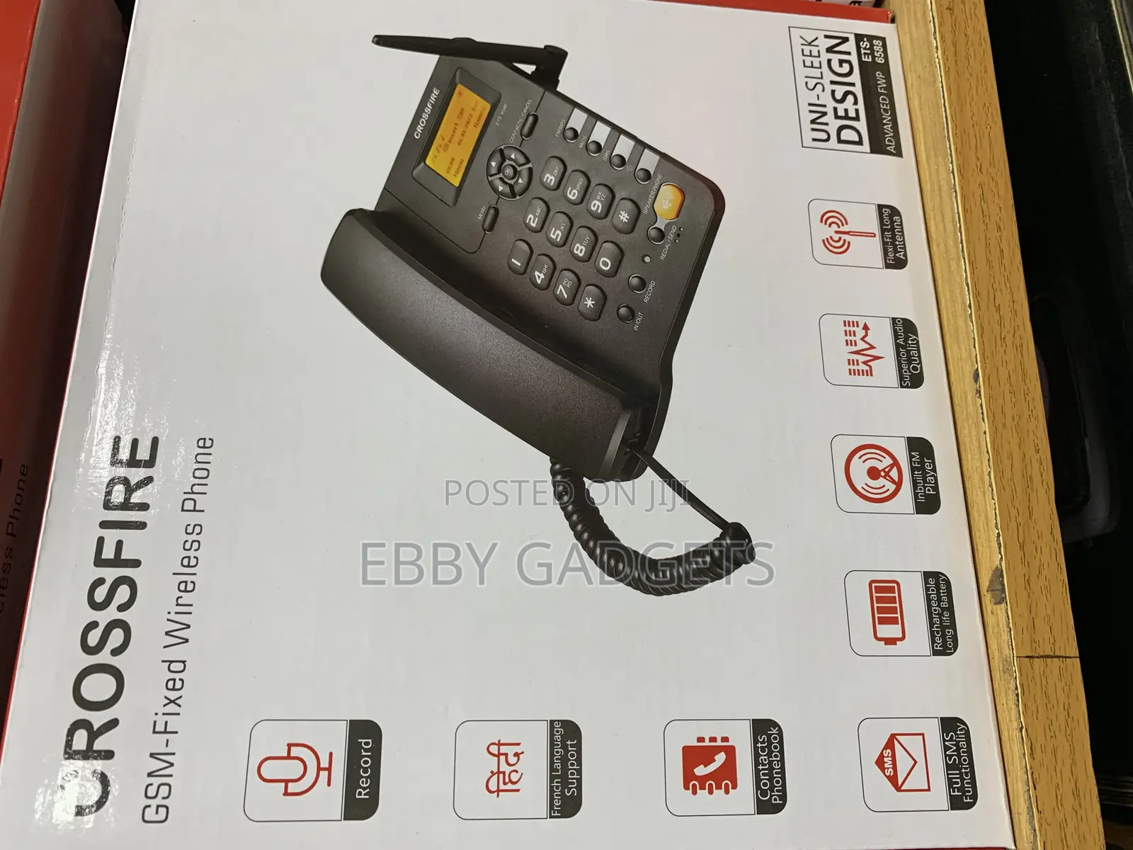 Crossfire Dual SIM GSM-Fixed Wireless Landline Phone With FM