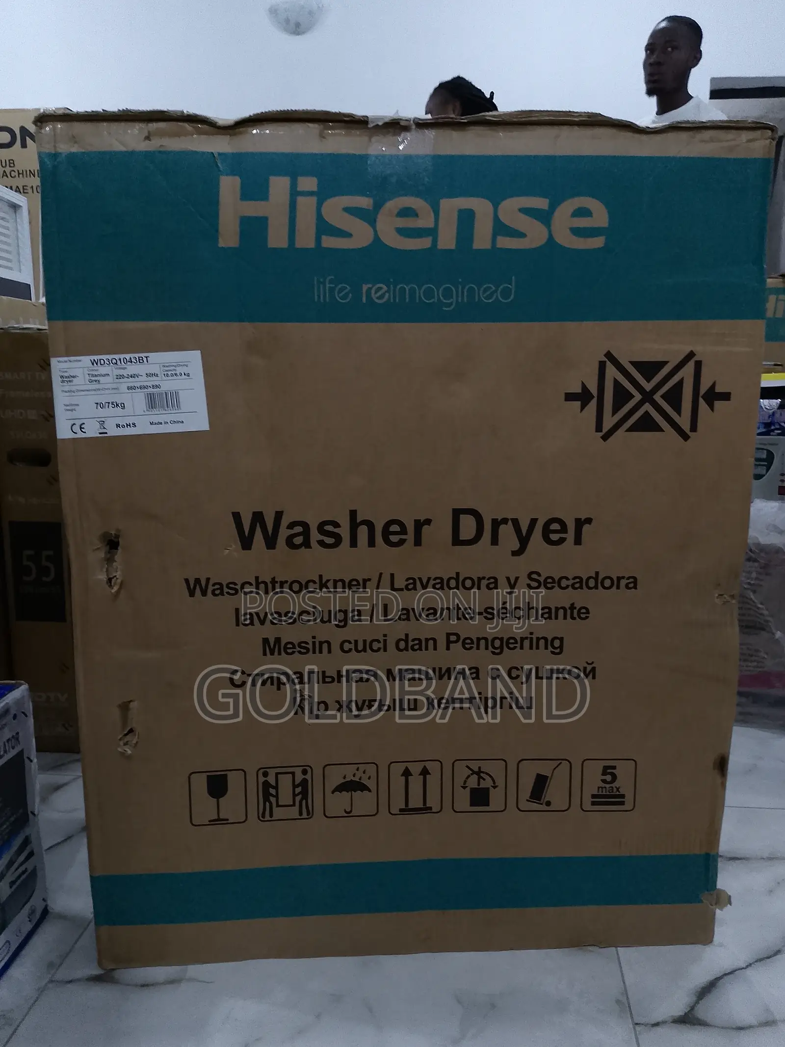 Advanced Hisense Wash and Dry Machine "10kg Wd3q1043bt-Wd3q"