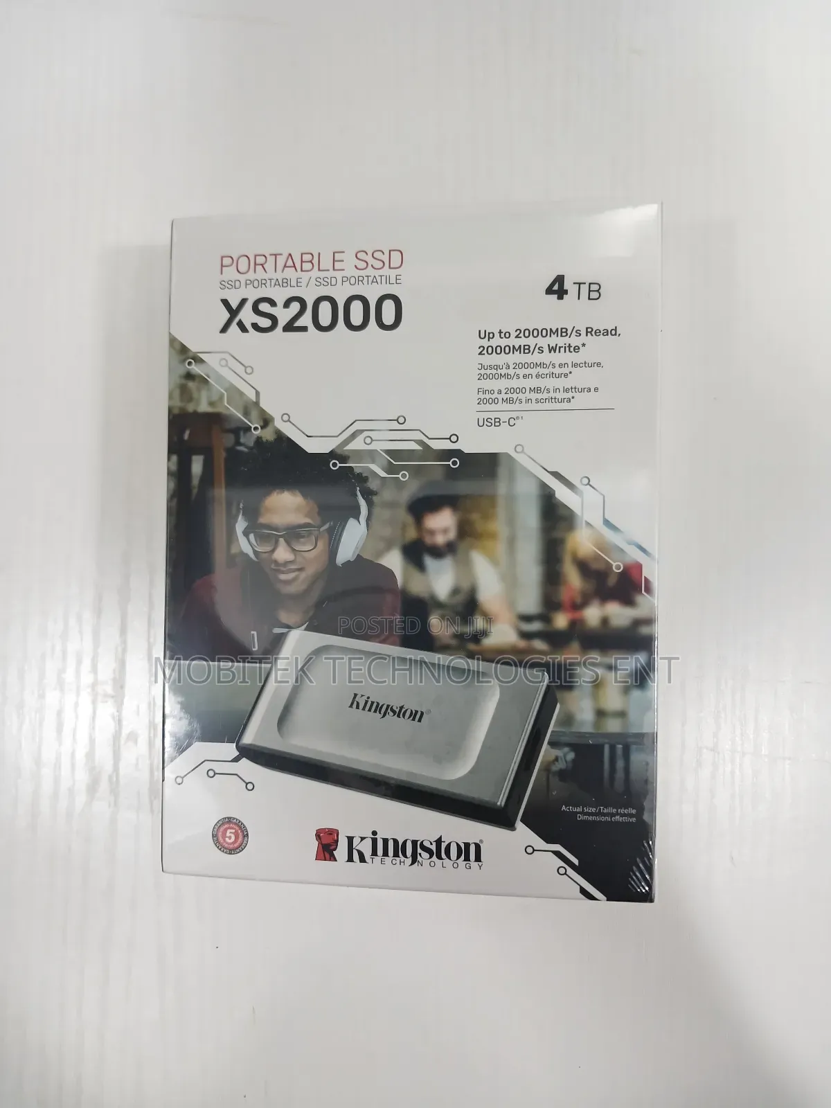 4tb Kingston Xs2000 External SSD Storage Drive (2000mb/S)