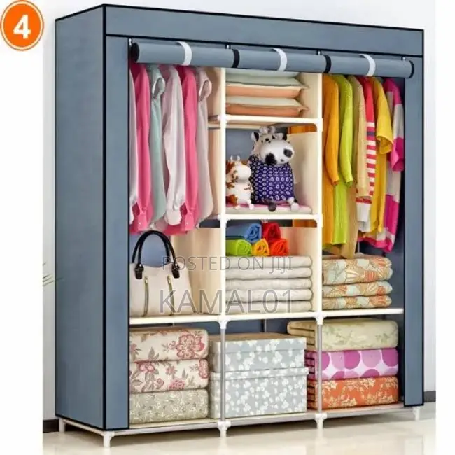 Storage Canvas 3 Column Wardrobe