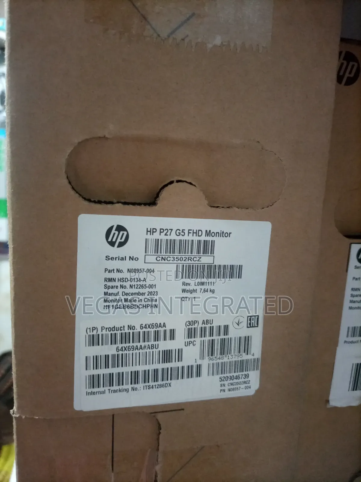 Hp P27 G5 (27”) Full-hd Ips Business Monitor