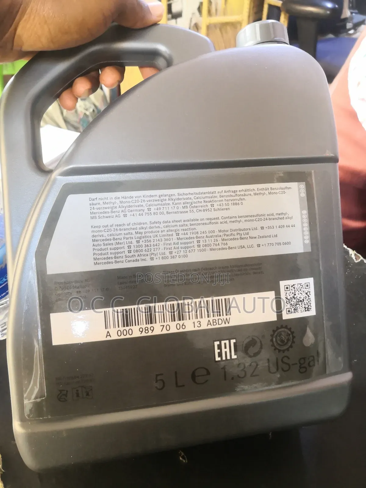 Mercedes Banz Engine Oil 5le