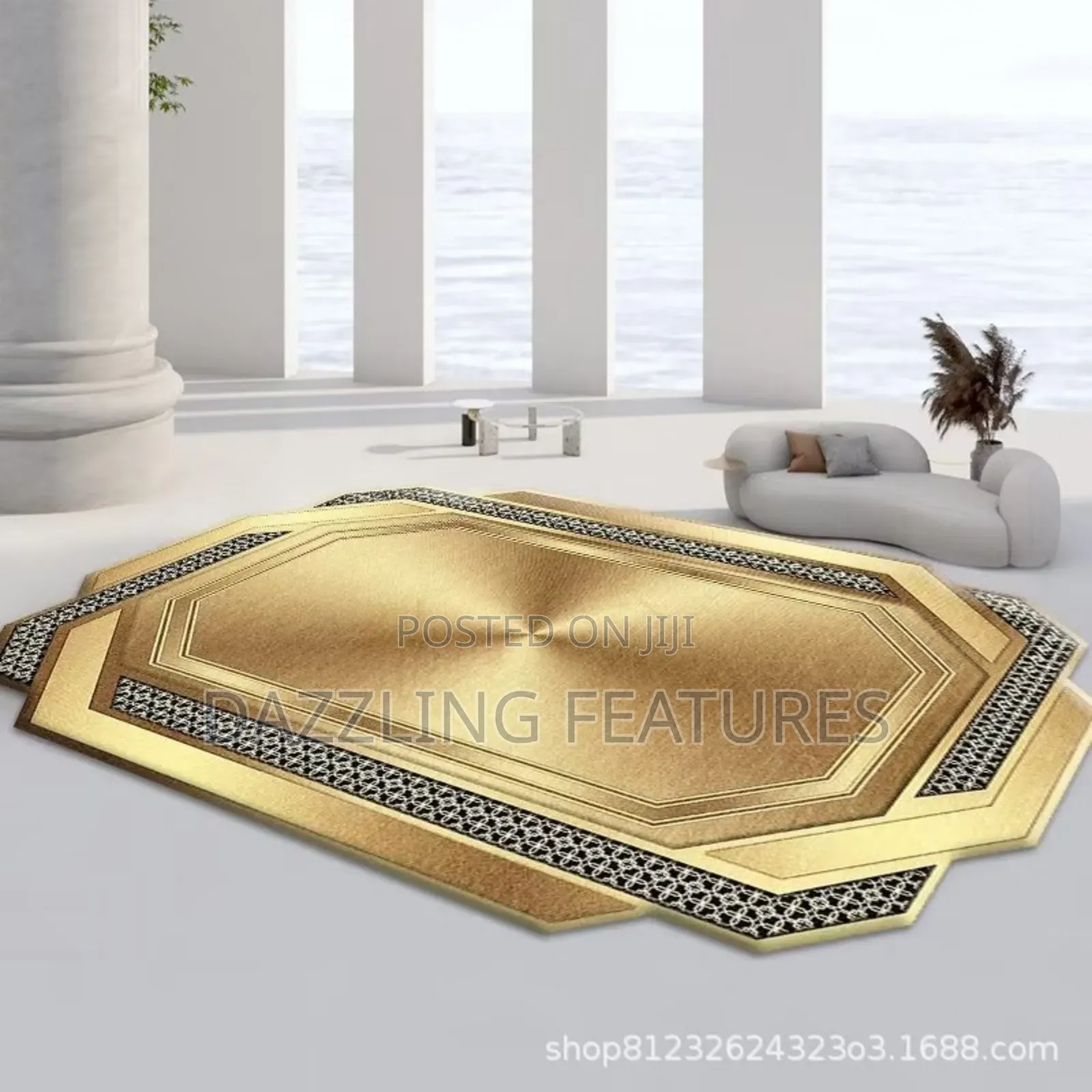 Plush Soft Fluffy Center Rugs 160cm by 230cm