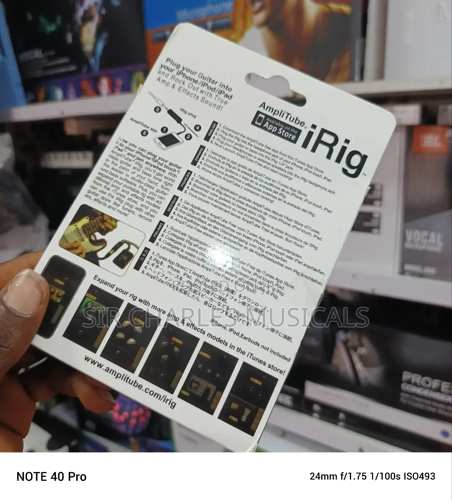 Guitar Irig for Audio Recording