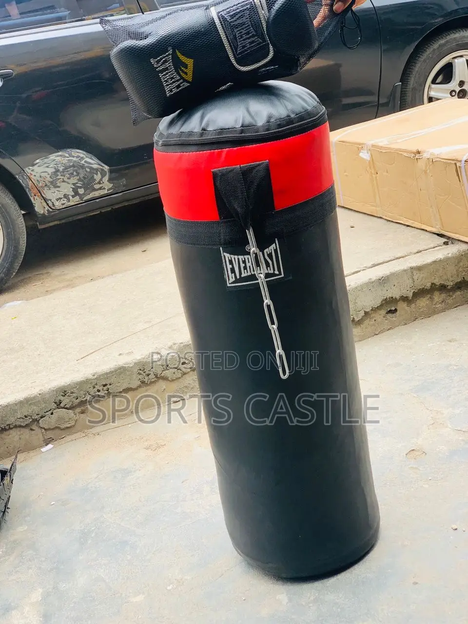Punching Bag With Boxing Glove