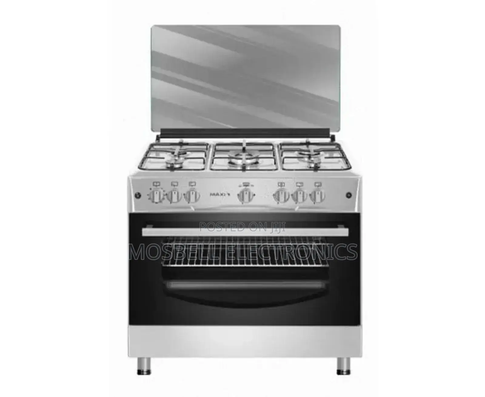 Brand New Maxi 5 Burner INOX Gascooker 90cm by 60cm
