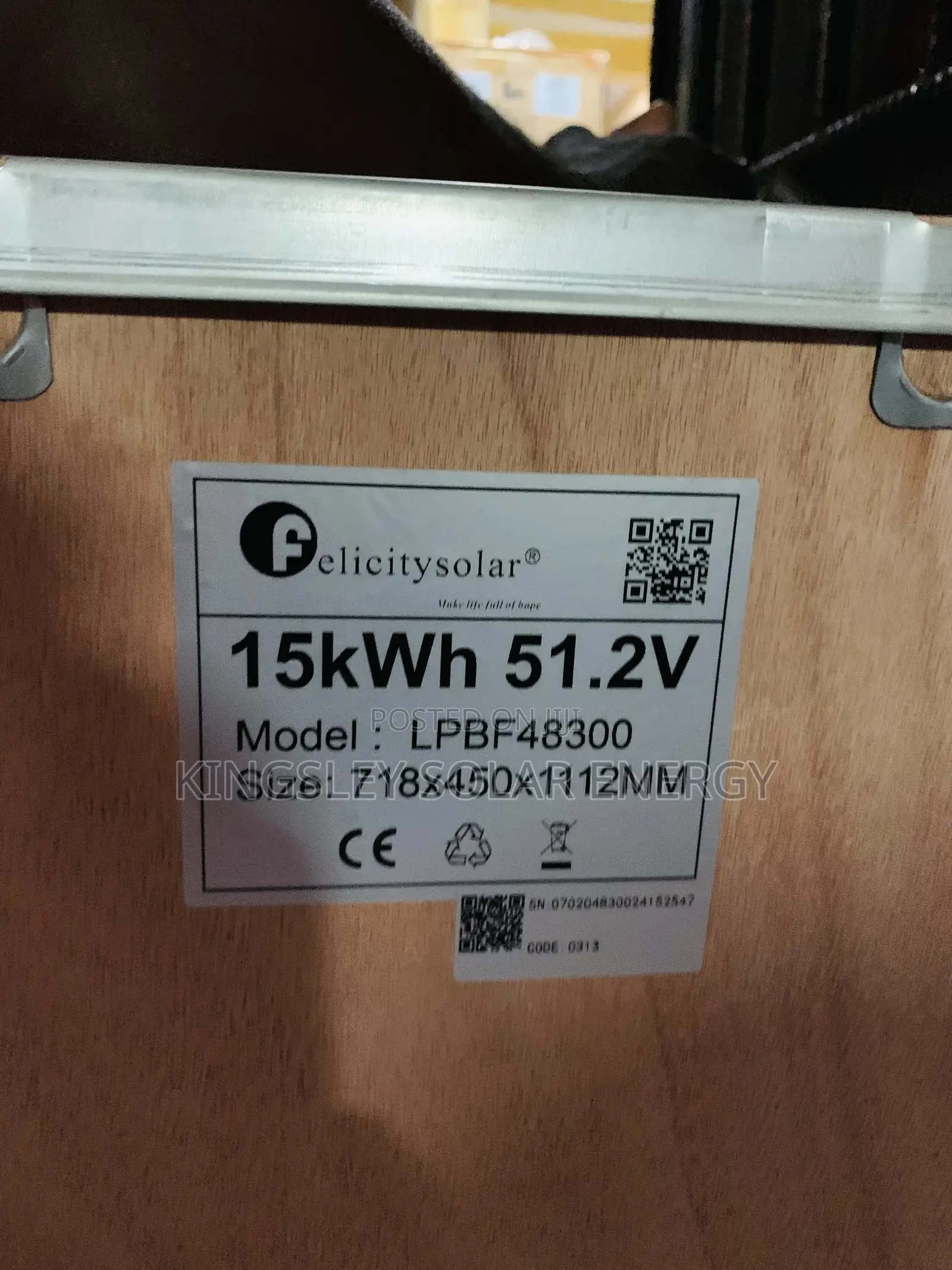 Felicity Lithium Ion Batterie 15kwh/51.2v