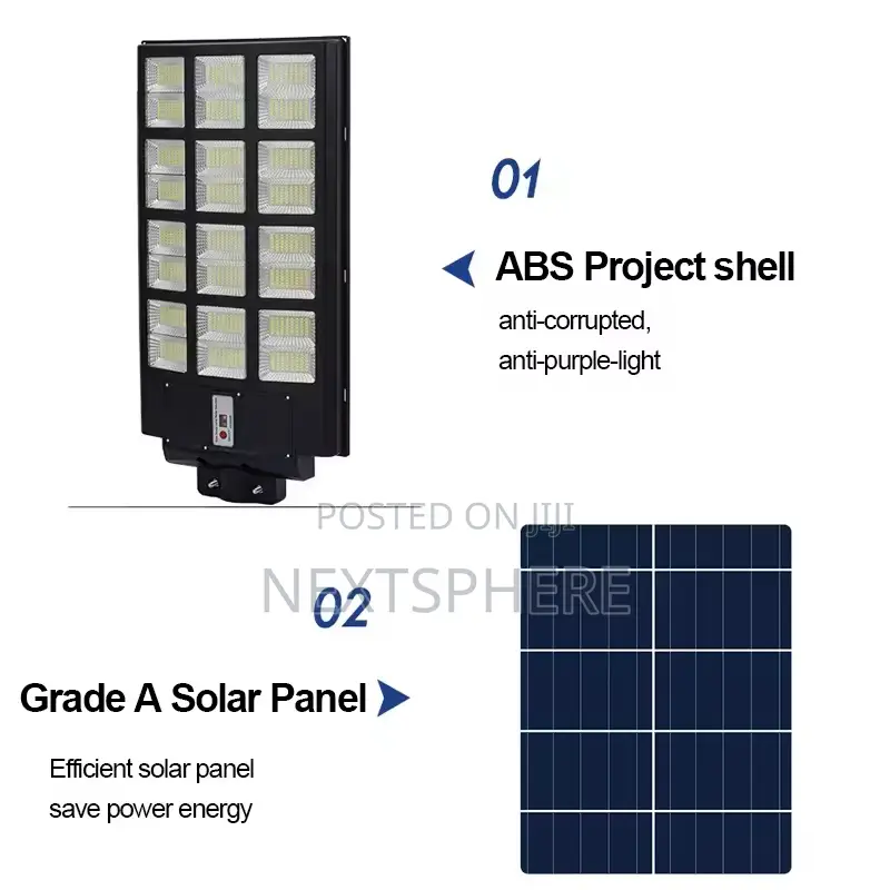 2400w Solar Street Light Outdoor Lamp With Remote Control
