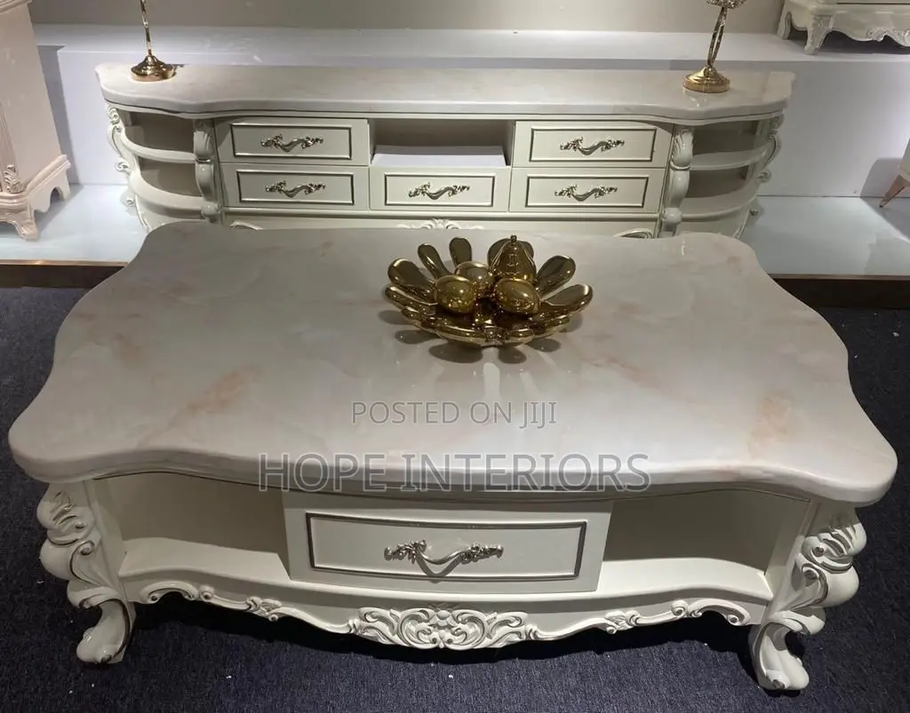 Marble Center Table With TV Stand