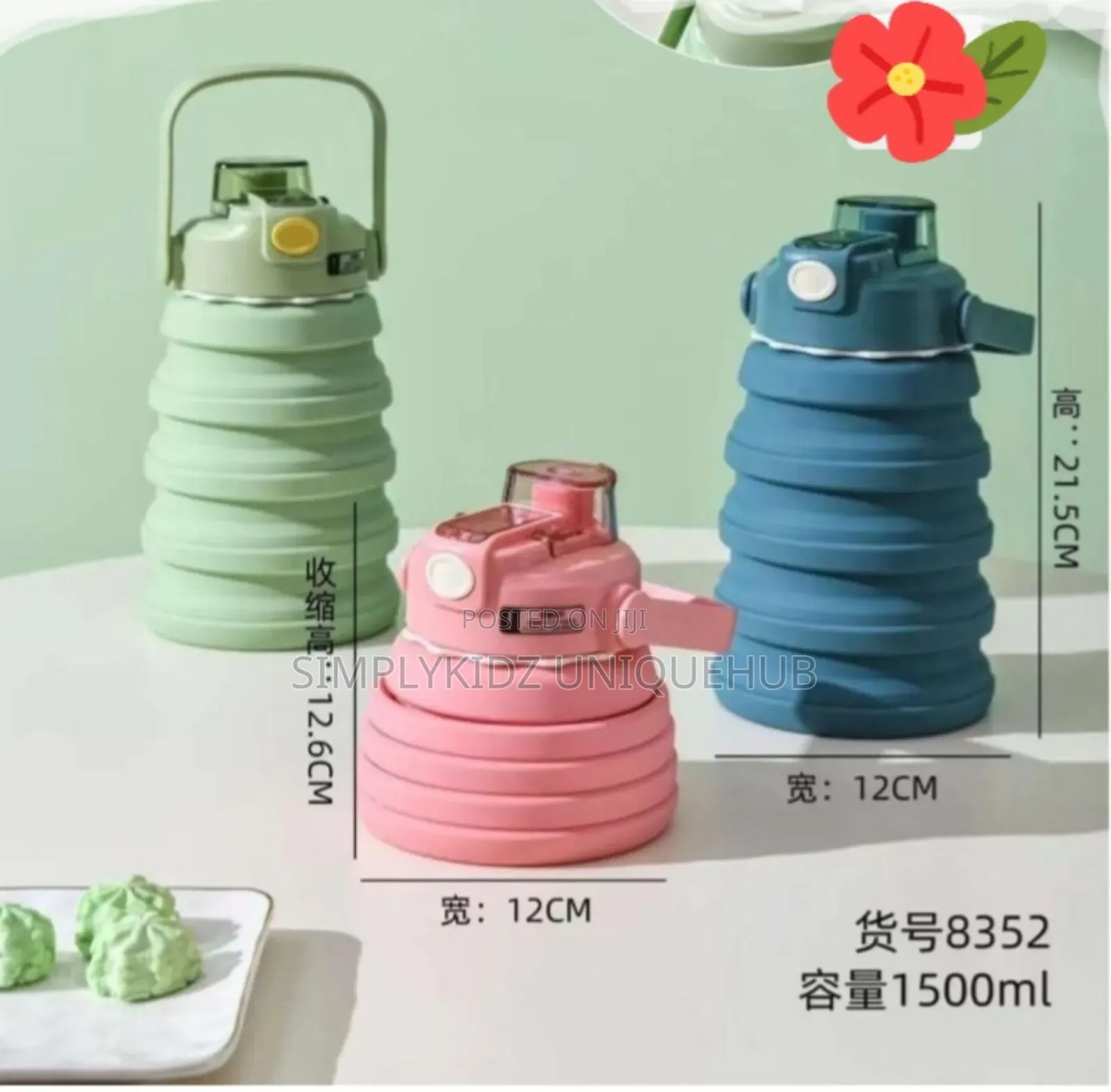 Collapsible Silicone Waterbottle - 1500ml