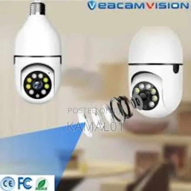 360 Wireless Light Bulb Monitor Camera Wifi Security