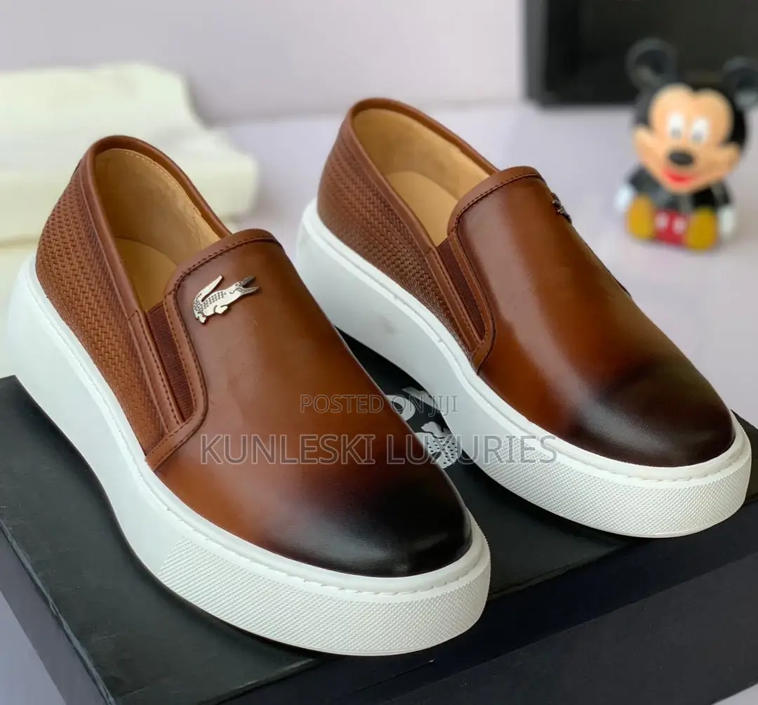 Original Lacoste Leather Casual Sneakers Shoe in Two Colors