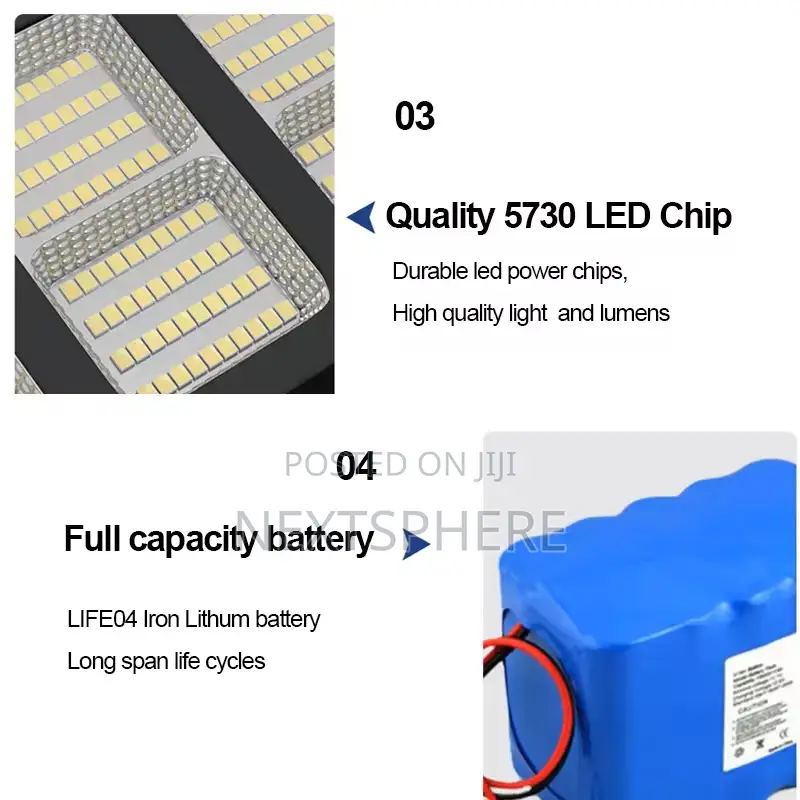 400W Solar Street Lights IP65 Waterproof Outdoor 8 Eyes