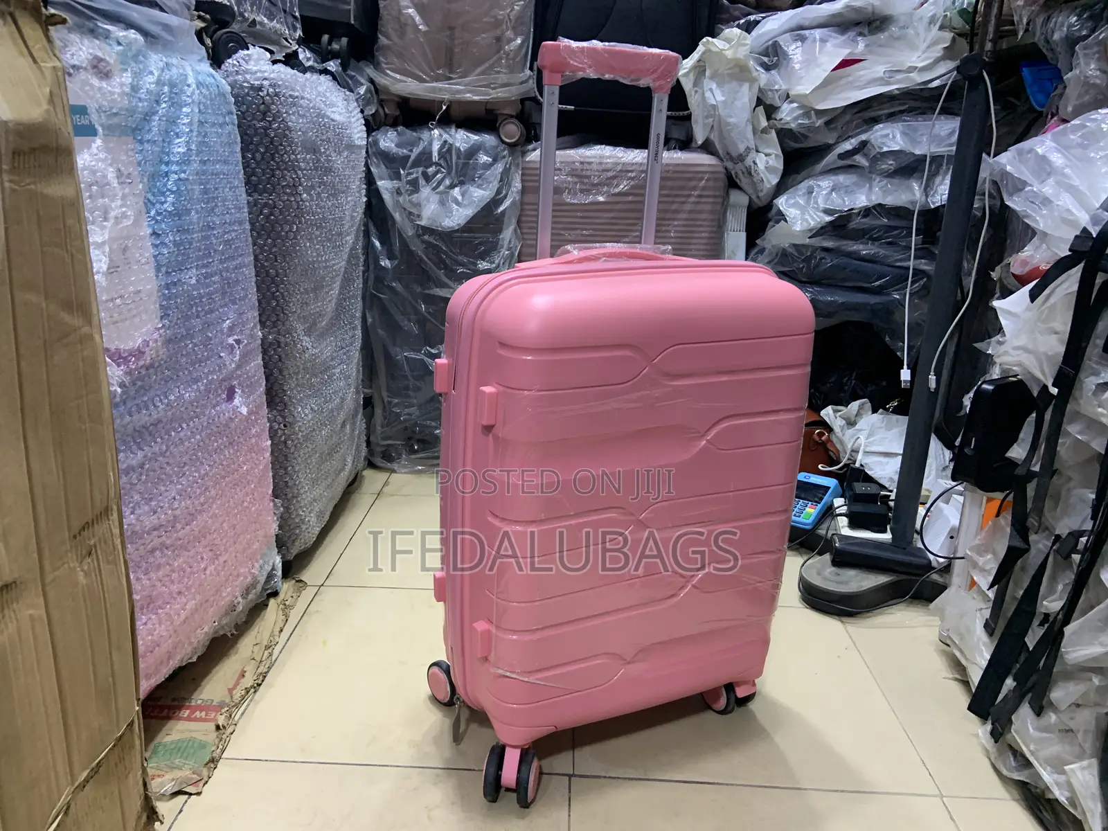 Small Size Quality Unbreakable Pink Travel Luggage