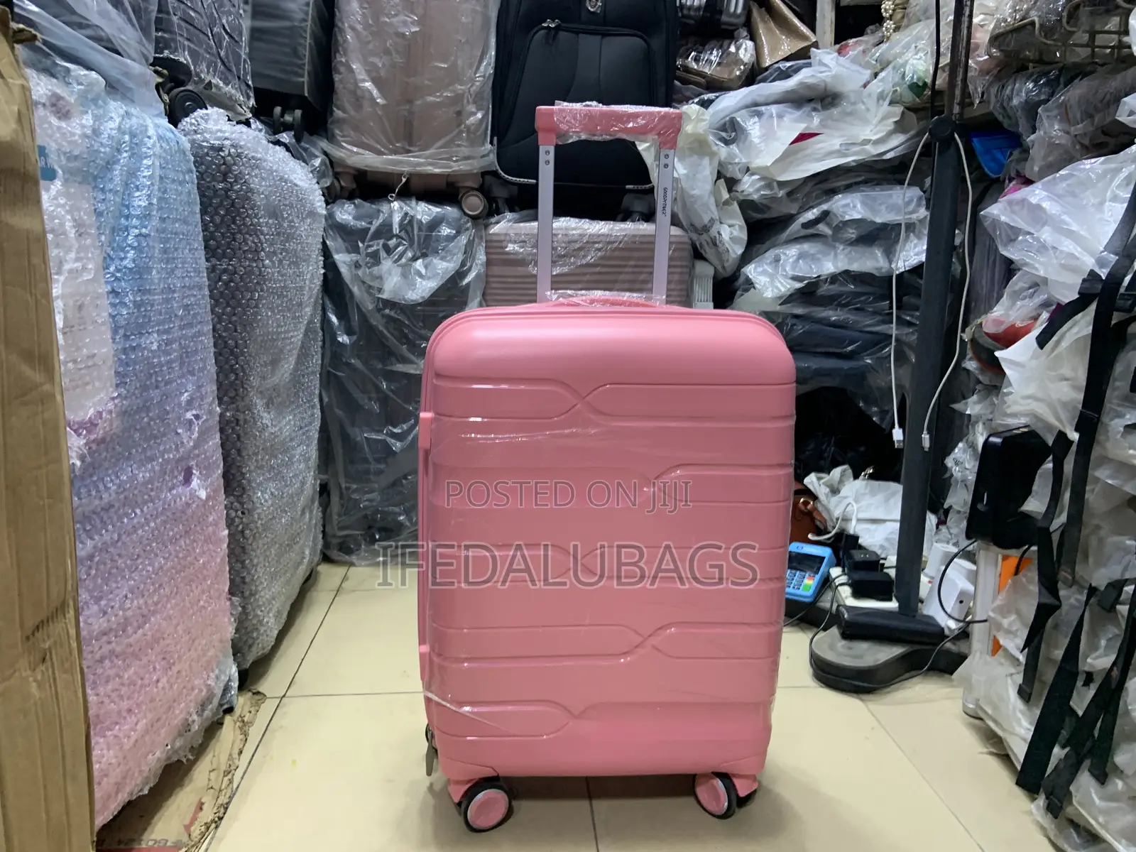 Small Size Quality Unbreakable Pink Travel Luggage