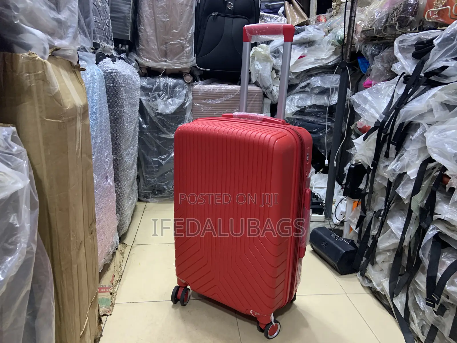 Quality Imported Unbreakable Red Travel Luggage