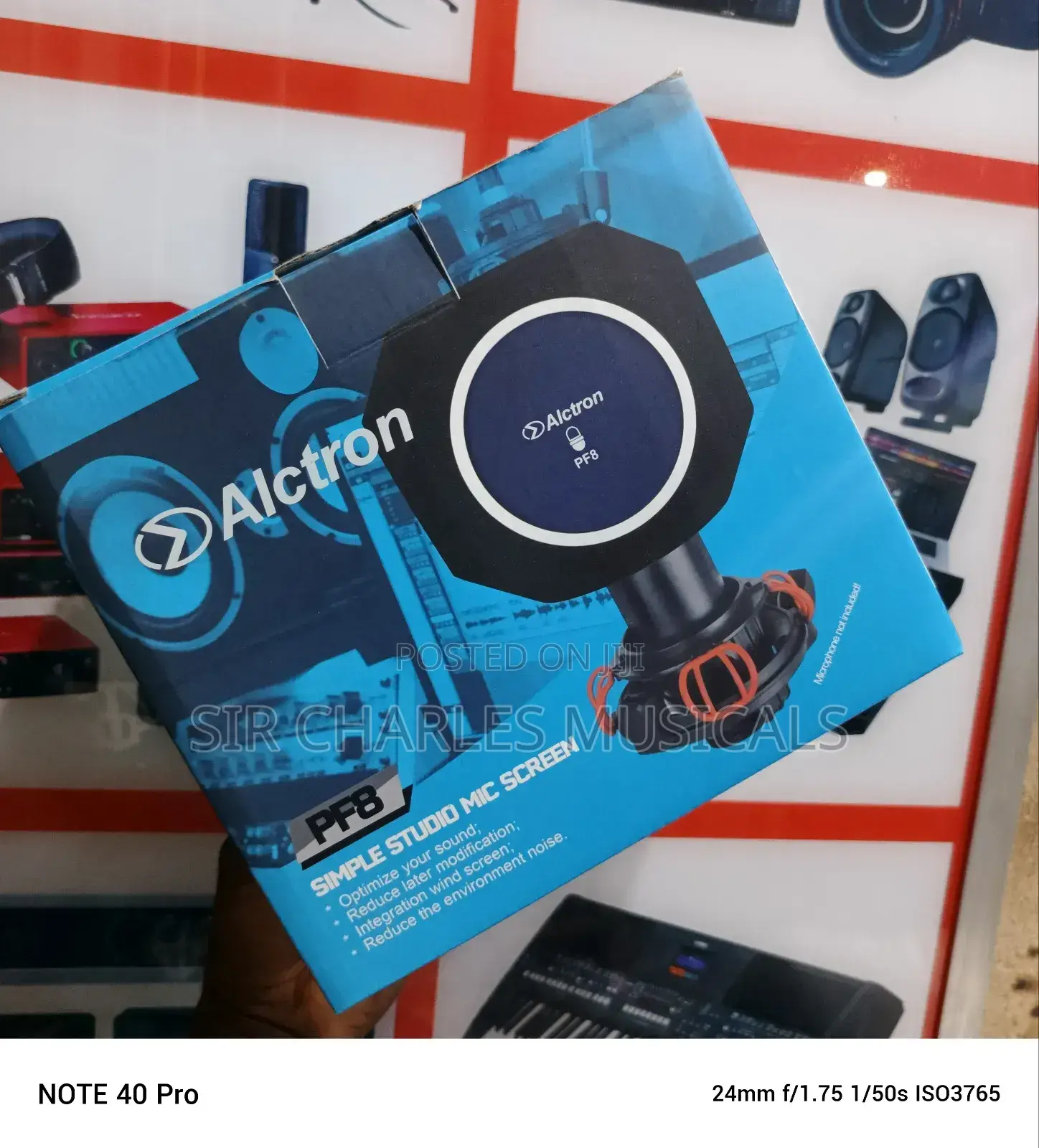 Alctron Pf8 Noise Reduction Mic Vocal Booth With Pop Filter