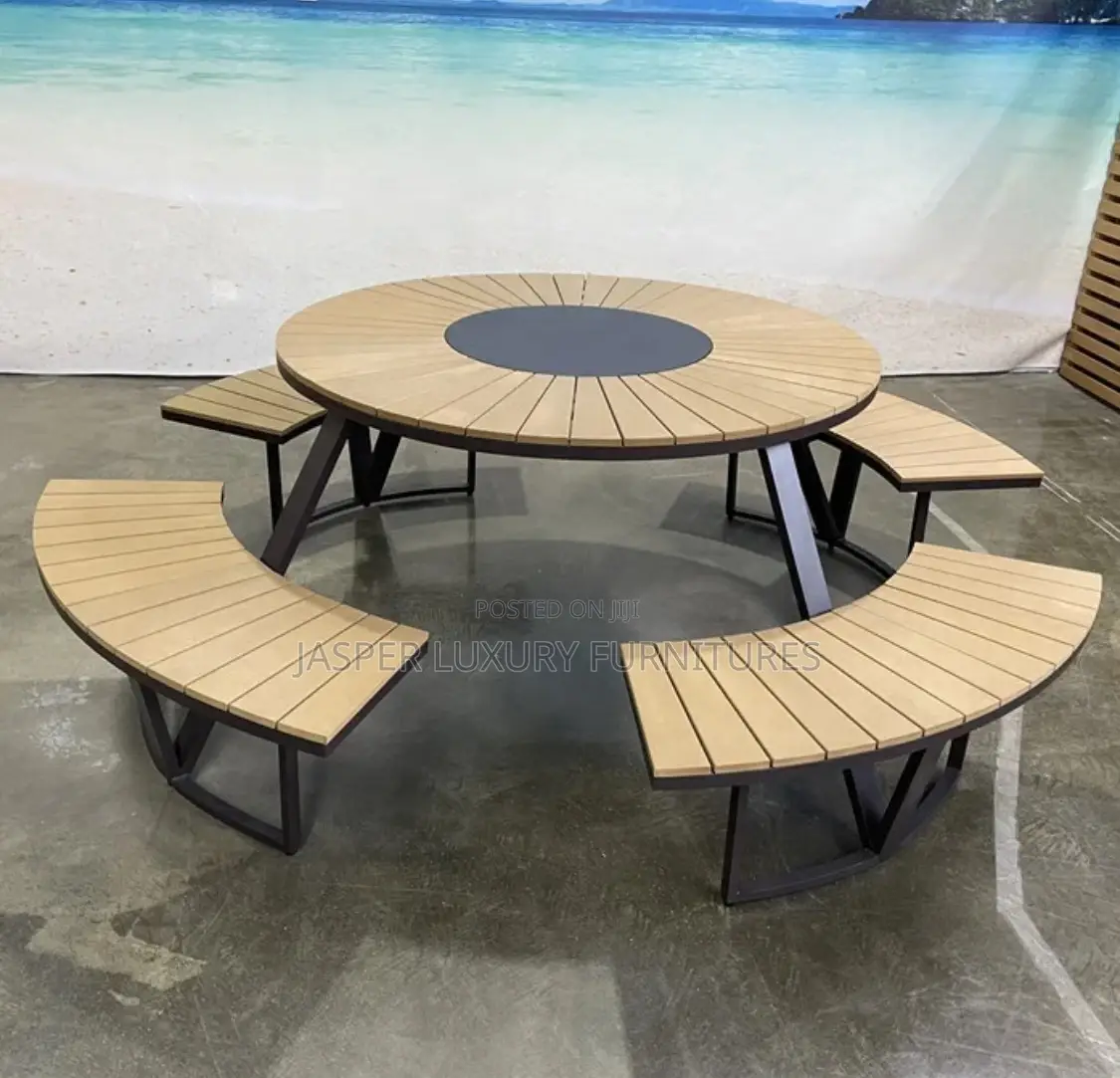 Outdoor Seaside Waterproof Sun Protection Wooden Furniture