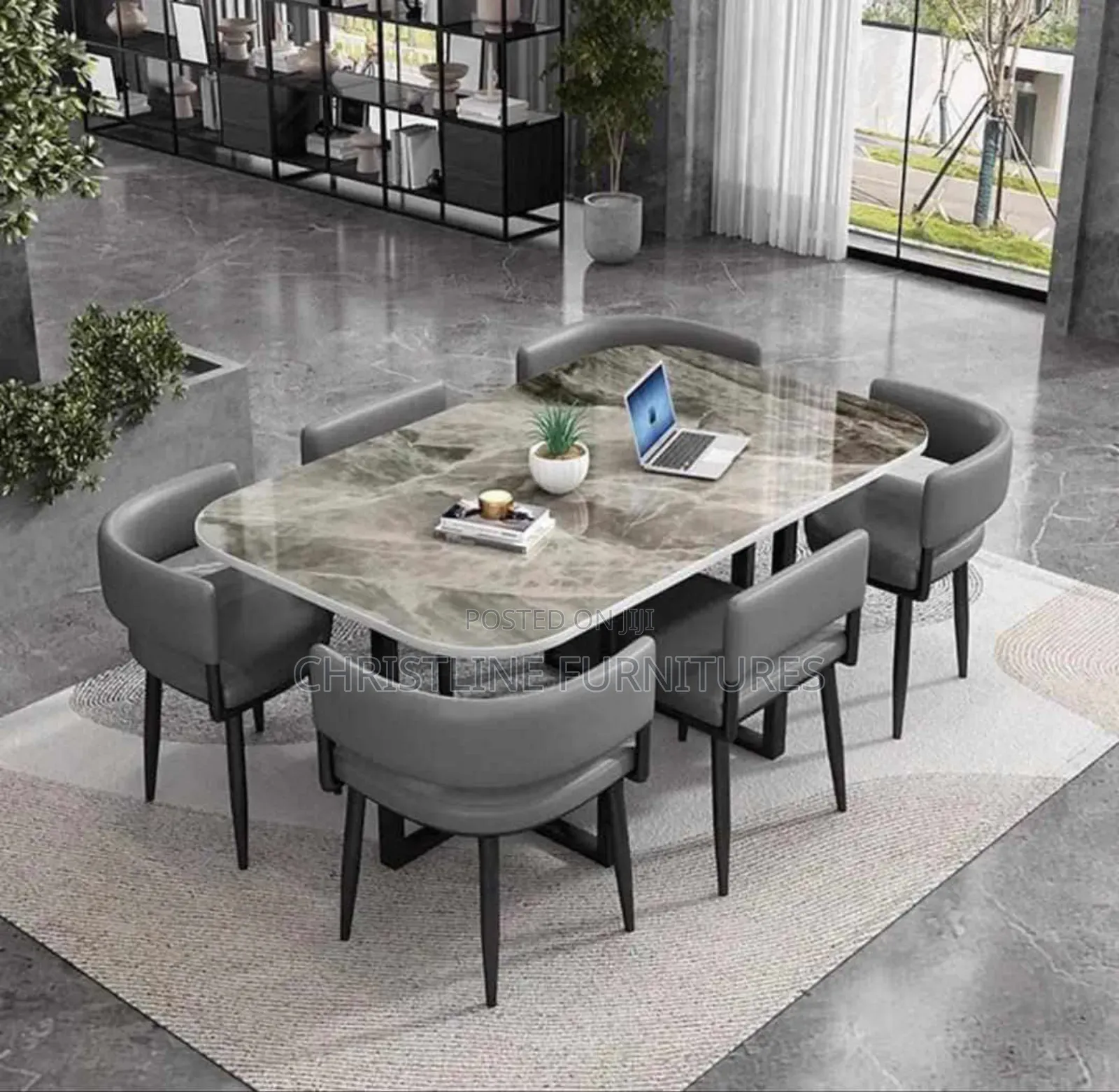 Quality Marble Top Dining Table Set