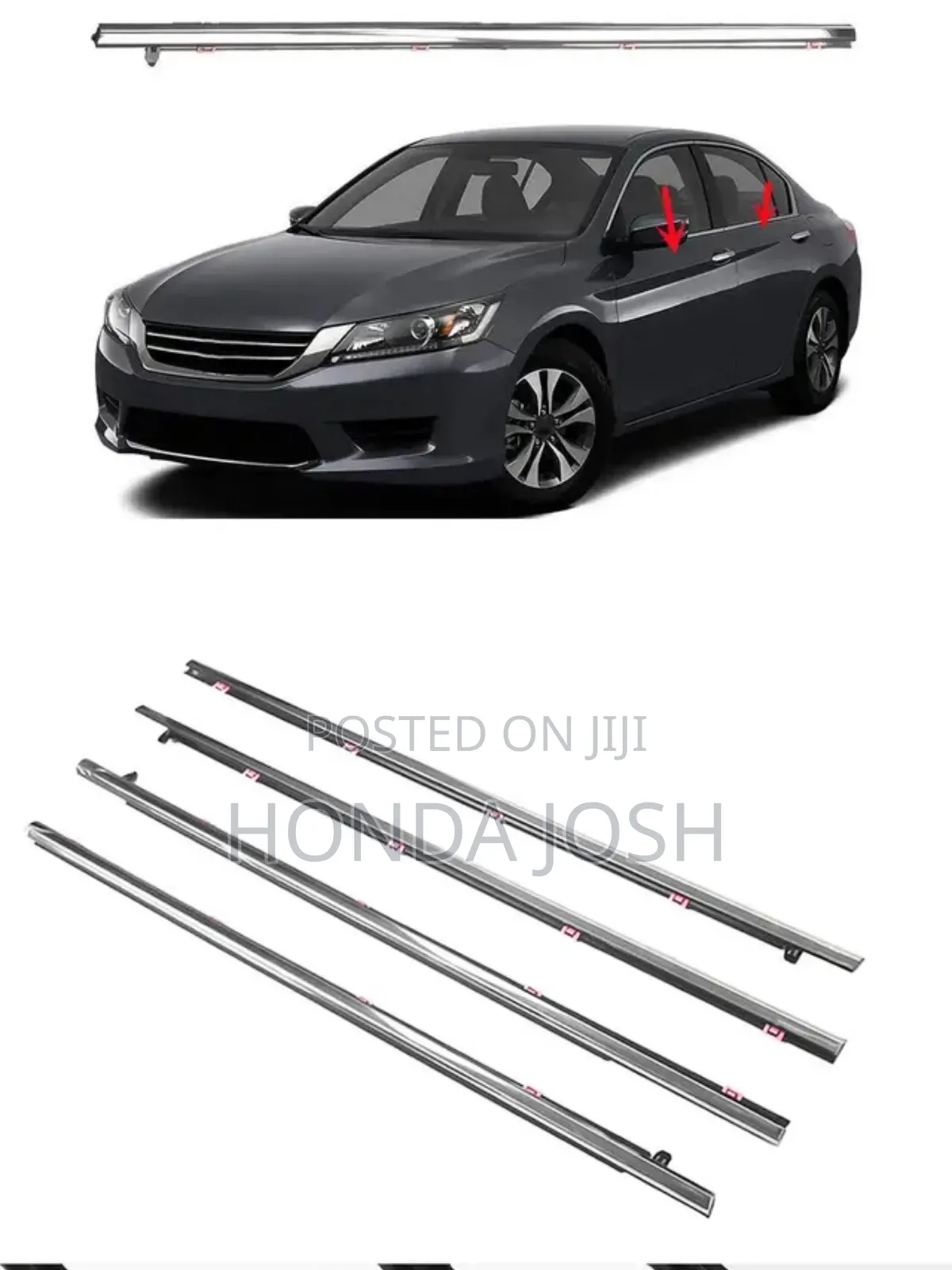 Door Rubber Glass Crome 2013/2017 Honda Accord