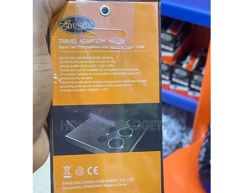 65w Pd Type C Super Fast Charger for Laptops and Phones