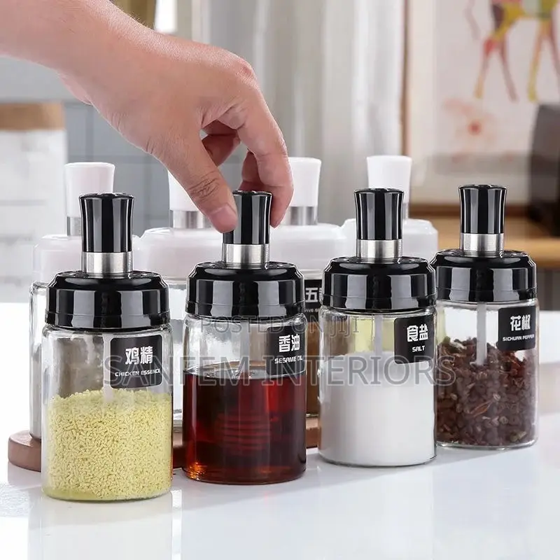 Kitchen Seasoning Jar With Stand