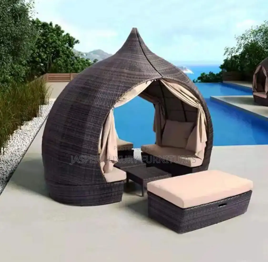 Outdoor Furniture Rattan Sun Lounger Set