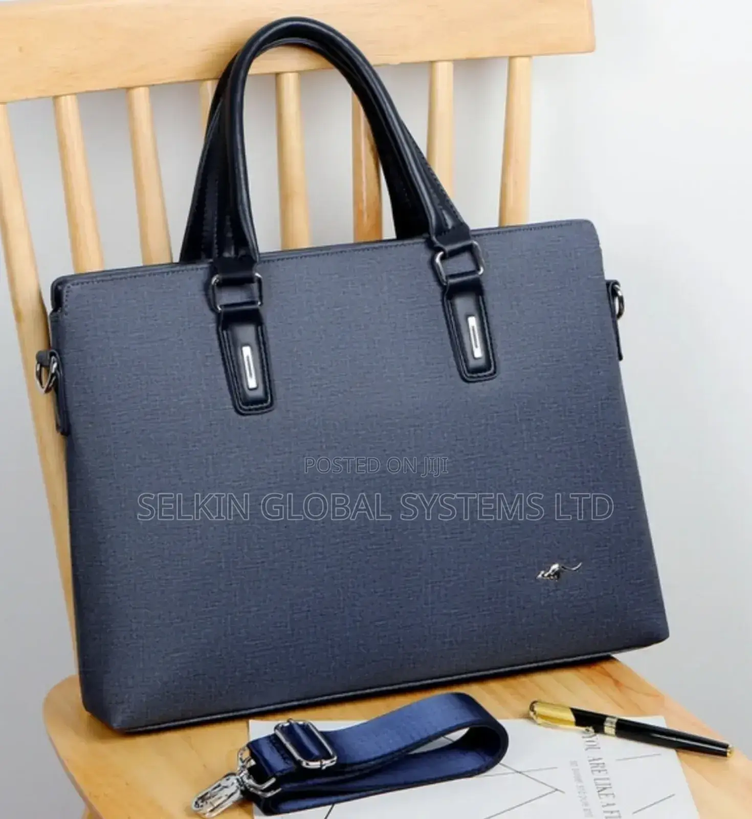 Luxury Designer Leather Business Handbag Laptop Bag