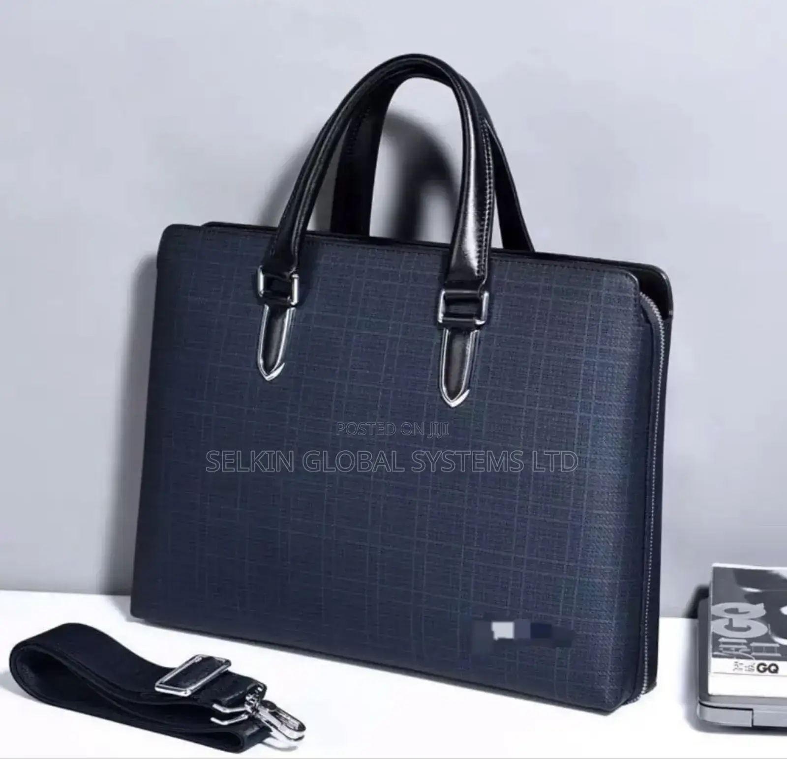Luxury Designer Leather Business Handbag Laptop Bag