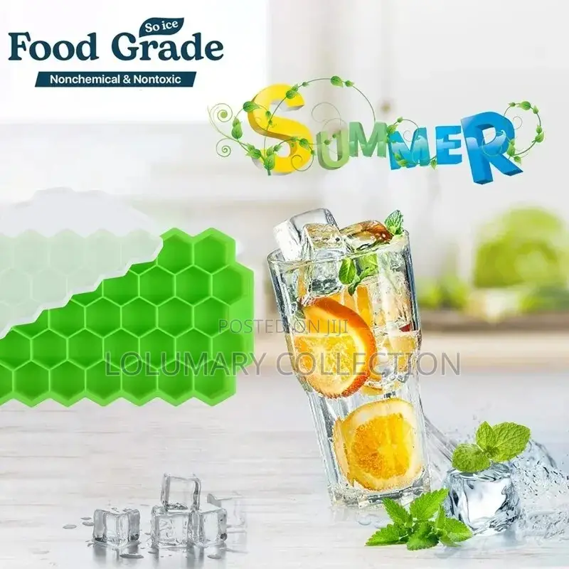 Silicon Ice Cube Mold Ice Cube Tray With Cover