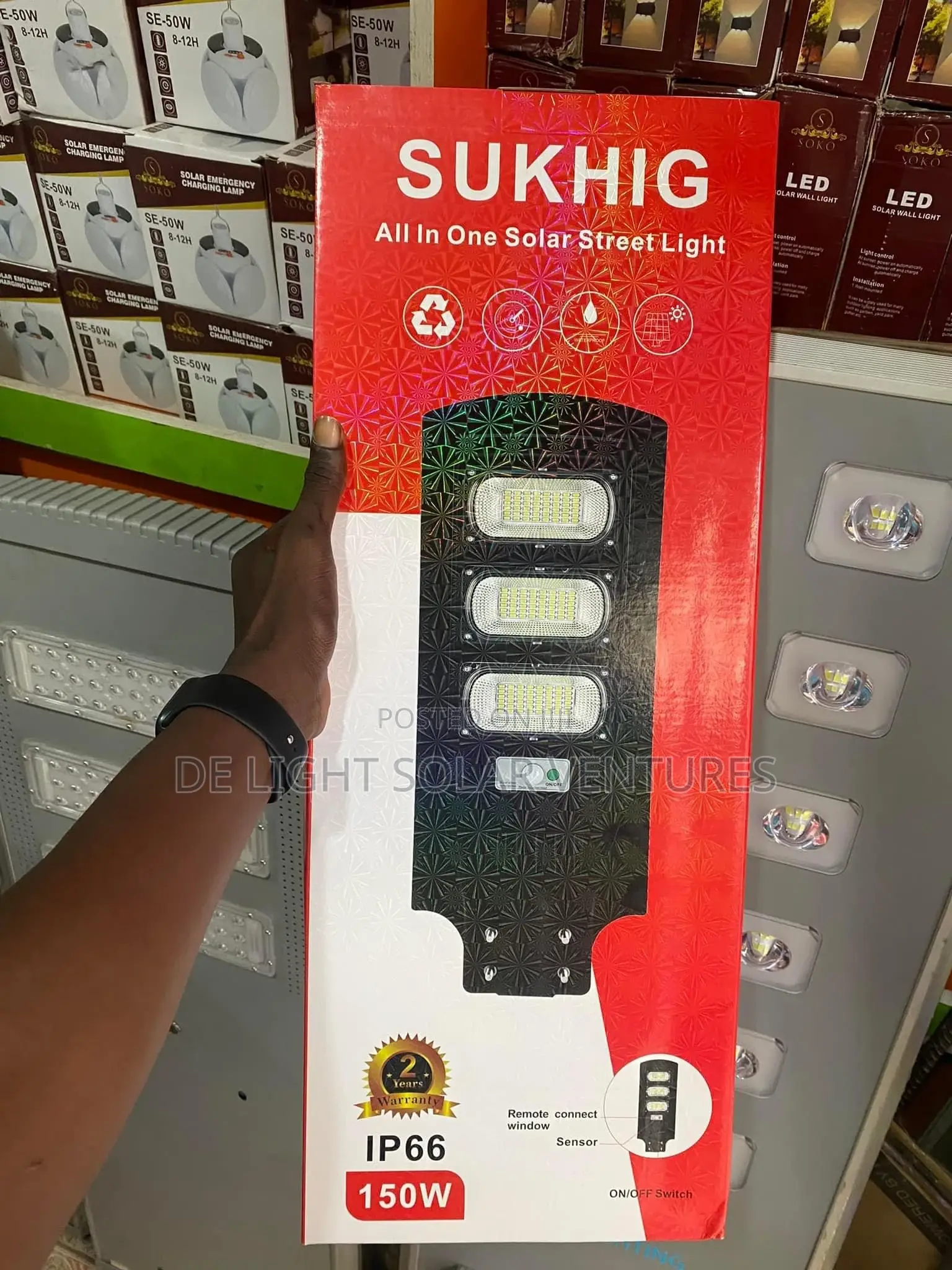 Sukhig Street Solar Light Available in Different Watts