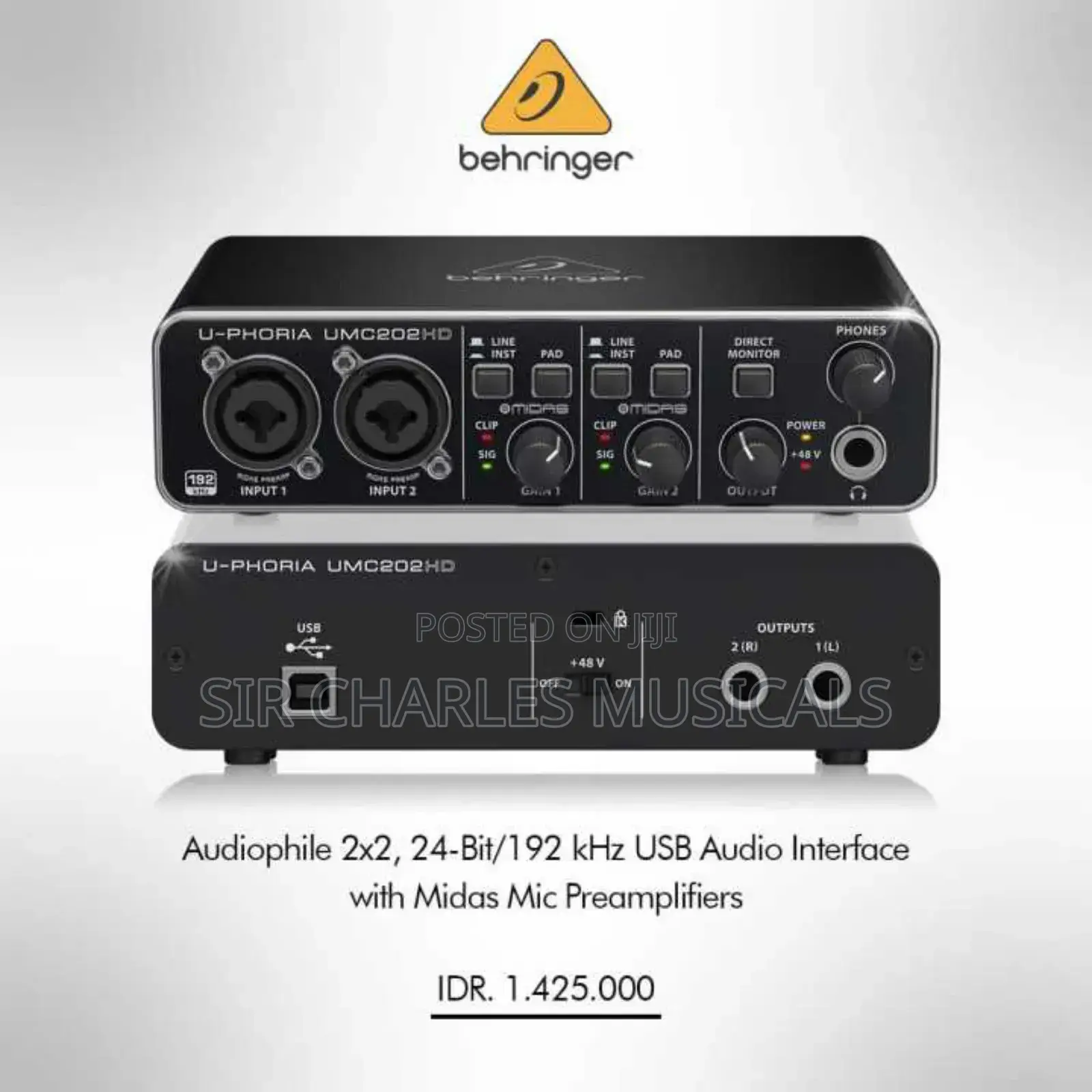 U-Phoria UMC202HD Behringa Audio Interface