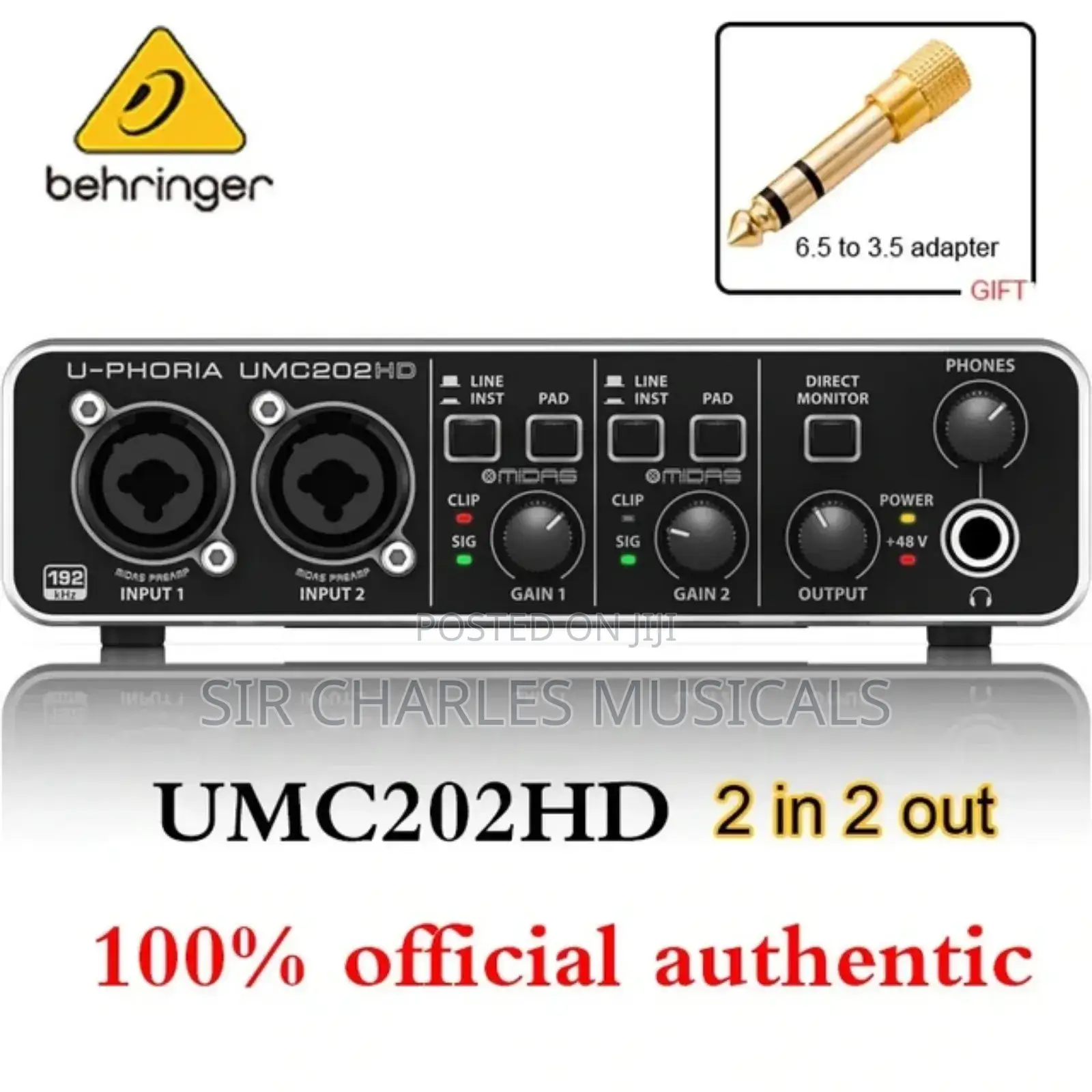 U-Phoria UMC202HD Behringa Audio Interface