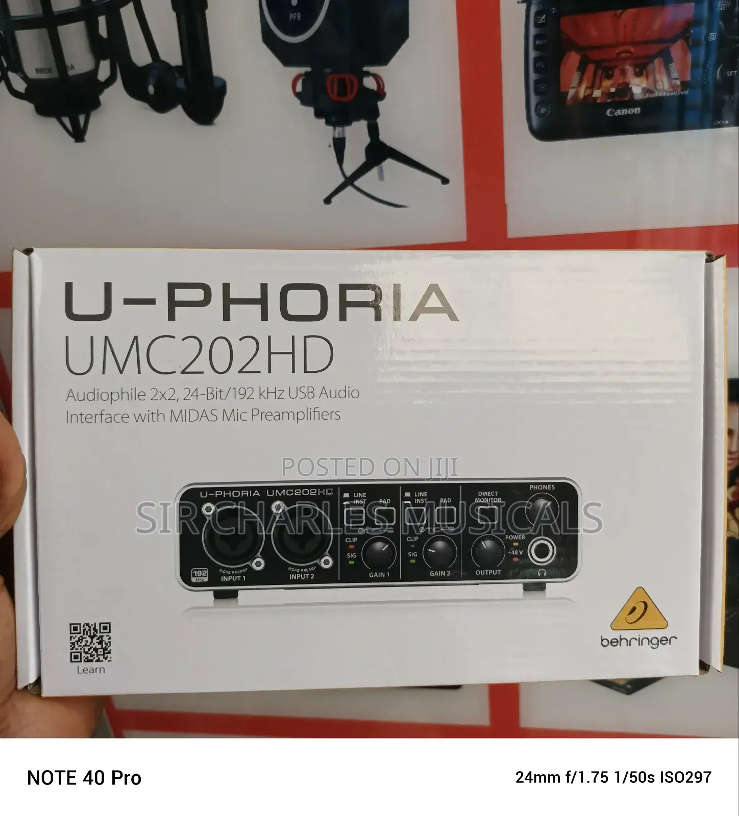 U-Phoria UMC202HD Behringa Audio Interface
